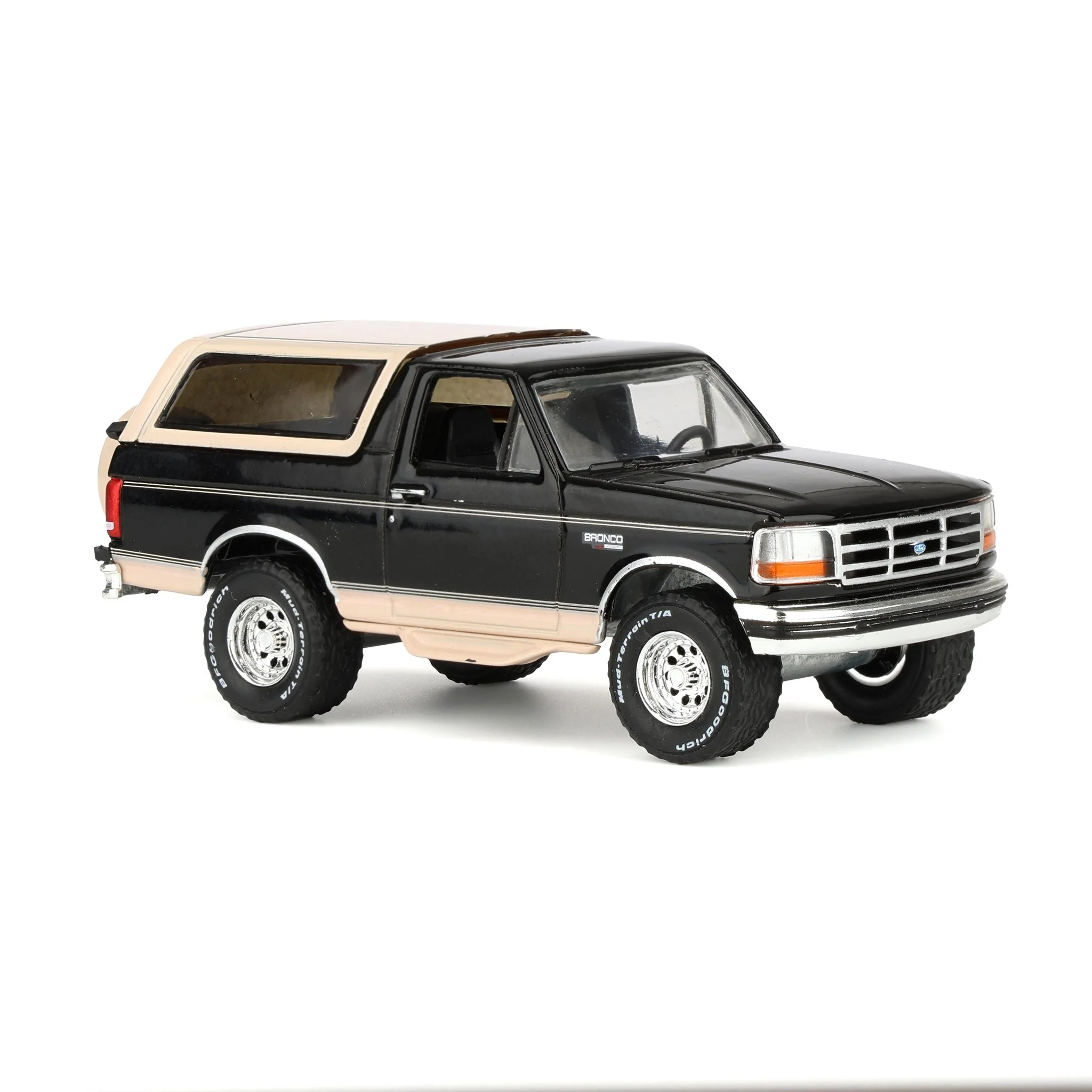 1/64 1995 Ford Bronco, Black with Tan Roof, Rick's Auto Sales Series 2 by GreenLight Collectibles - Image 2