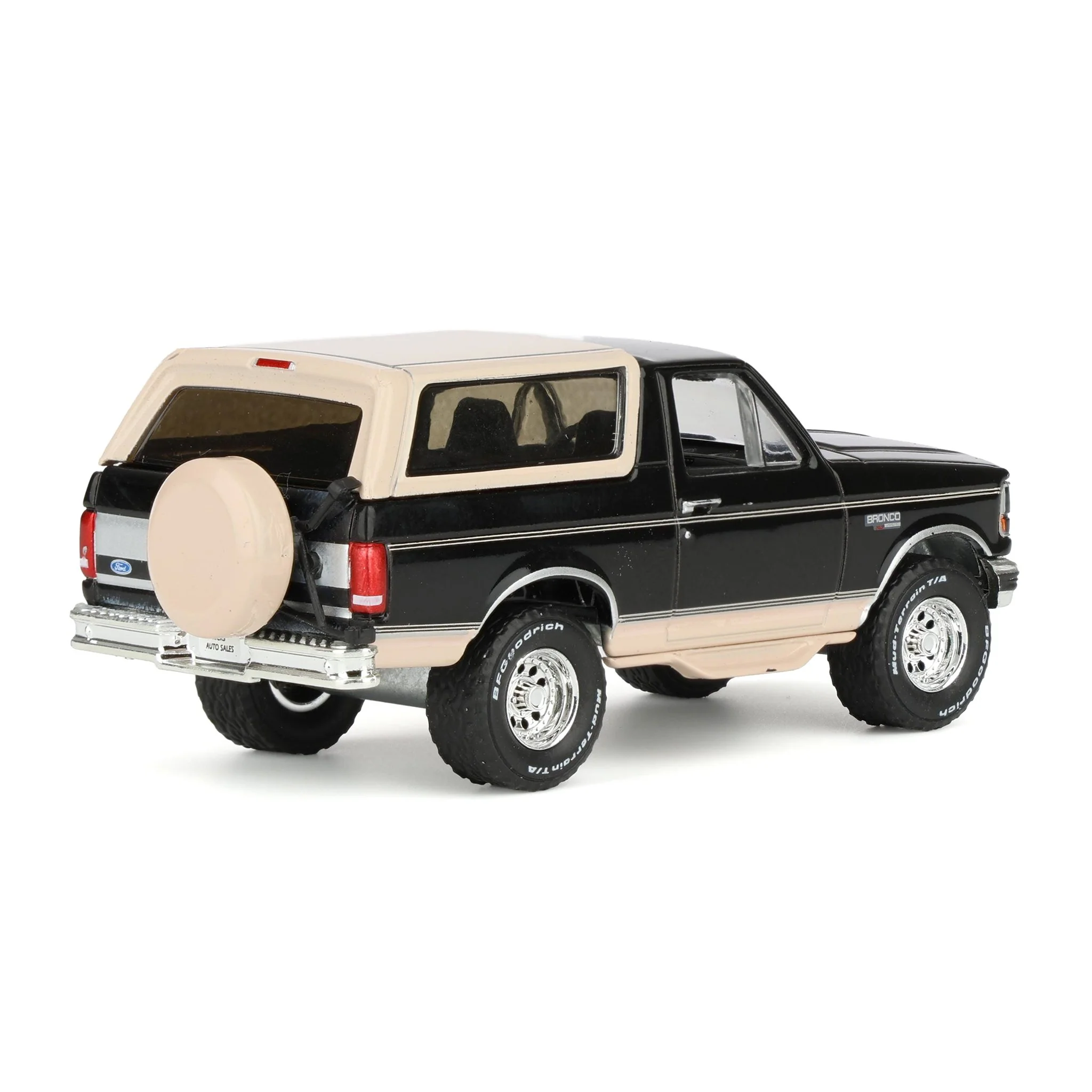 1/64 1995 Ford Bronco, Black with Tan Roof, Rick's Auto Sales Series 2 by GreenLight Collectibles - Image 3