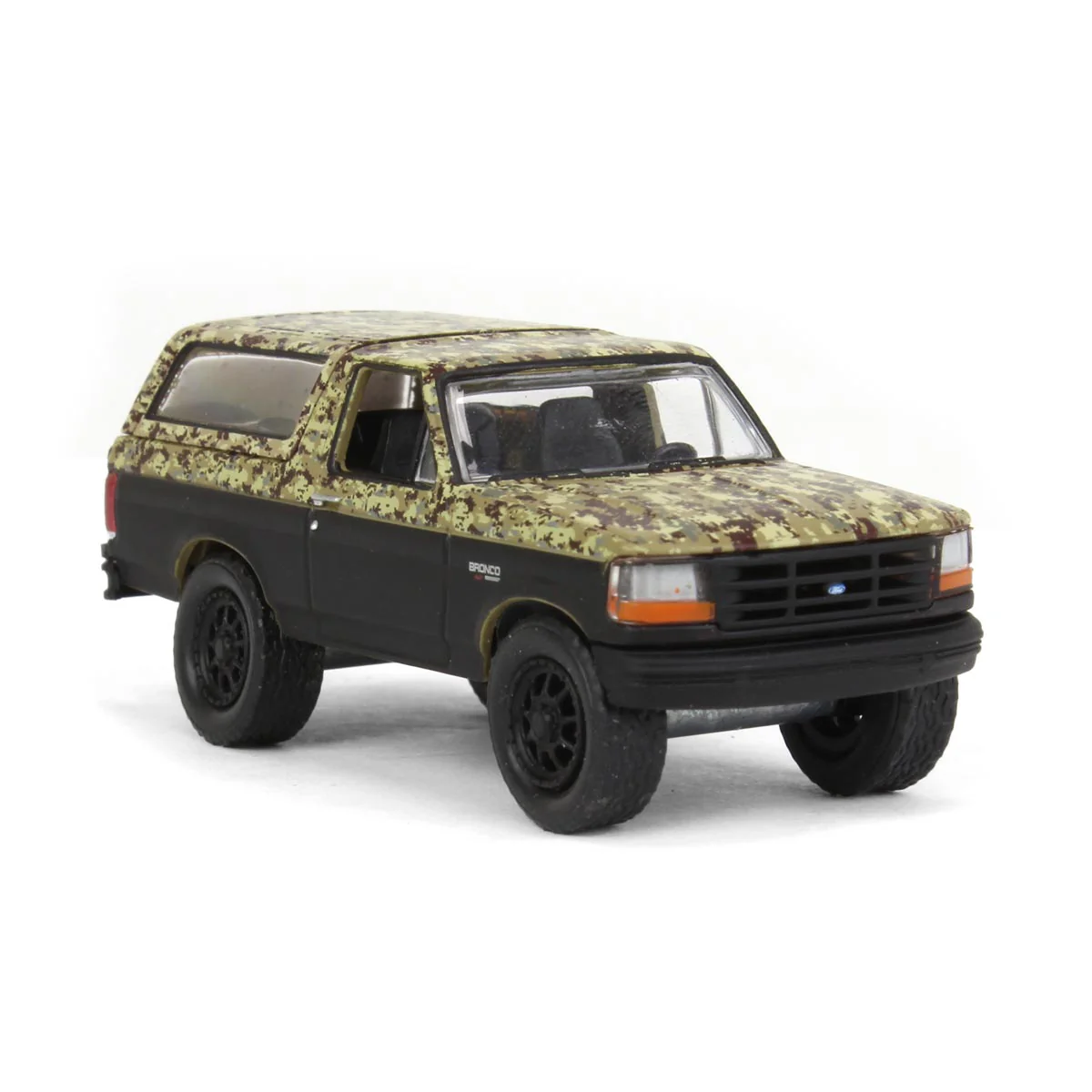 1/64 1996 Ford Bronco Lifted, Camo & Black, All-Terrain Series 14 - Image 2