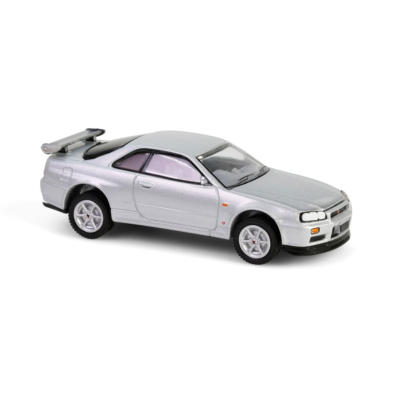 1/64 1999 Nissan Skyline V-Spec R34, Sonic Silver, 25th Anniversary, Anniversary Collection Series 17 - Image 3