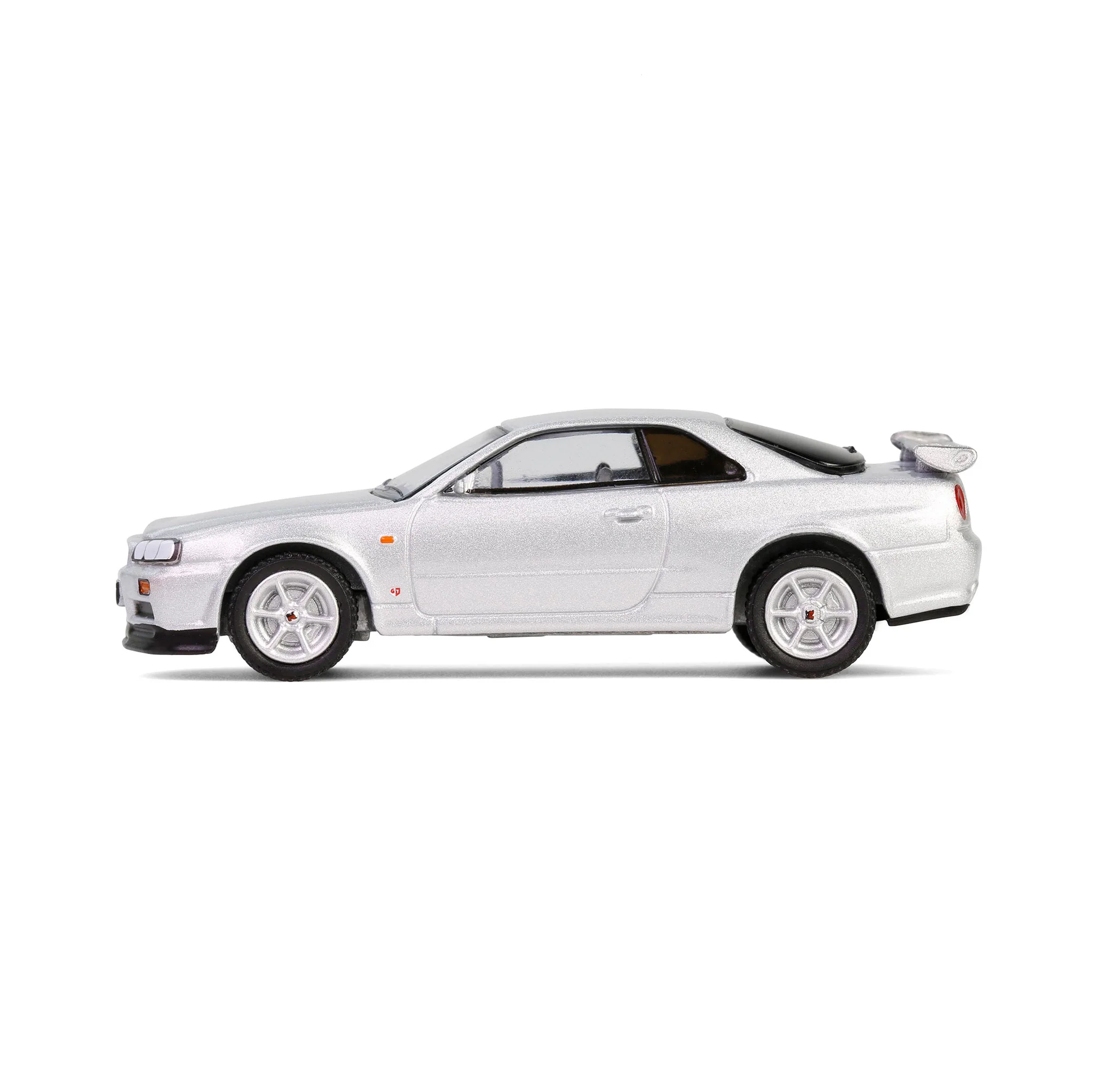 1/64 1999 Nissan Skyline V-Spec R34, Sonic Silver, 25th Anniversary, Anniversary Collection Series 17 - Image 4