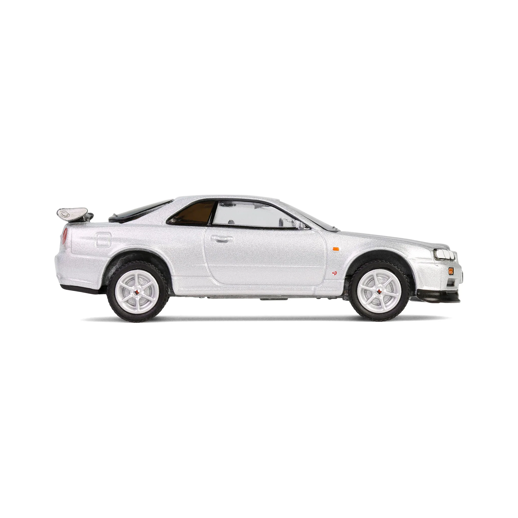 1/64 1999 Nissan Skyline V-Spec R34, Sonic Silver, 25th Anniversary, Anniversary Collection Series 17 - Image 5