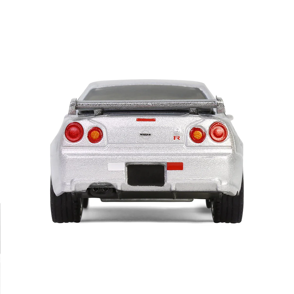 1/64 1999 Nissan Skyline V-Spec R34, Sonic Silver, 25th Anniversary, Anniversary Collection Series 17 - Image 7