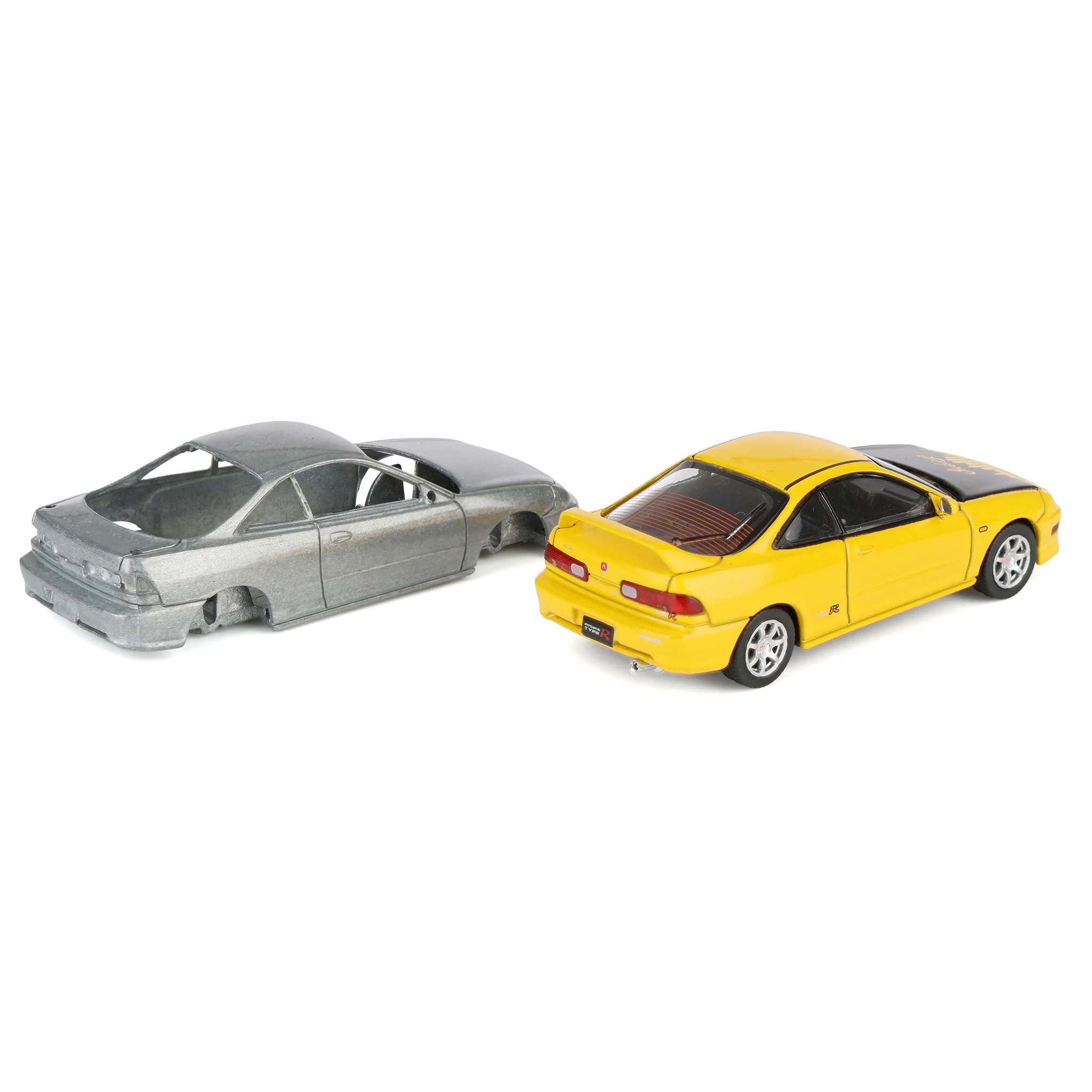 1/64 2000 Honda Integra Type R Export Version Raw Casting Dual Pack, Phoenix Yellow, 2025 GreenLight Waltersons Product Expo Dinner Exclusive - Image 3