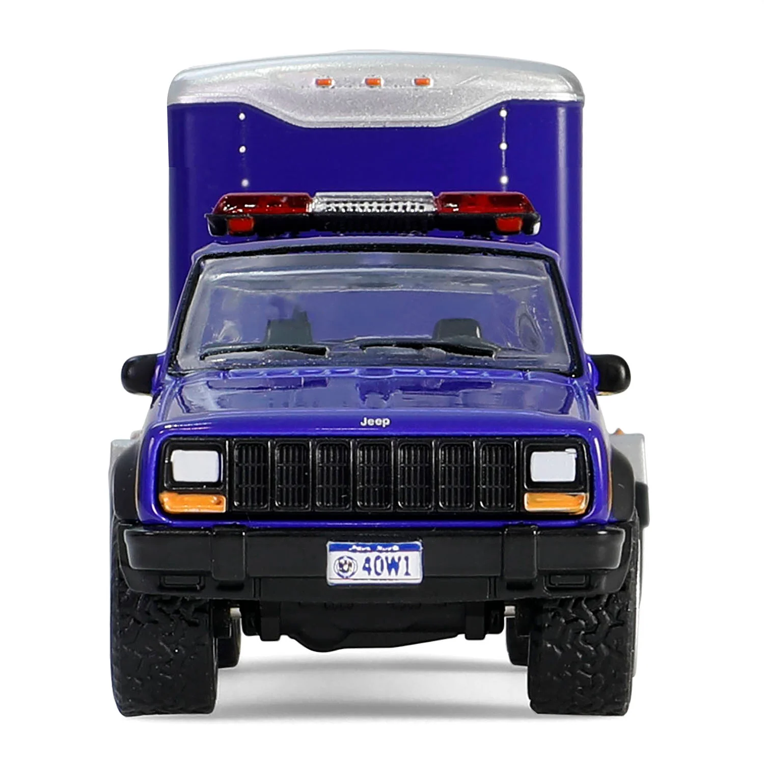 1/64 2001 Jeep Cherokee with Small Cargo Trailer, New York State Police, Hot Pursuit Hitch & Tow Series 1 - Image 8