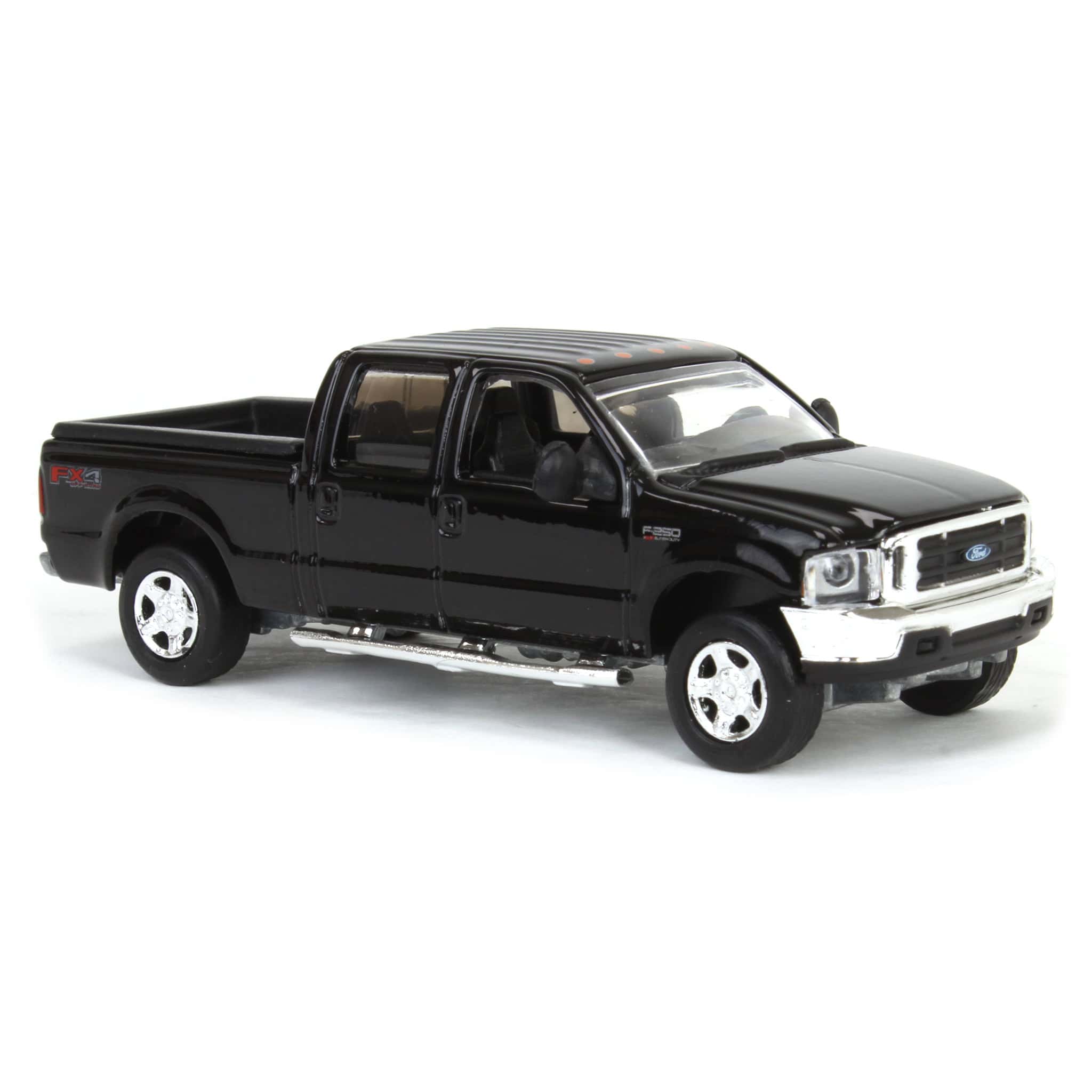 1/64 2004 Ford F-250 Super Duty Crew Cab Pickup Truck, Black, LP Diecast Garage Exclusive - Image 2