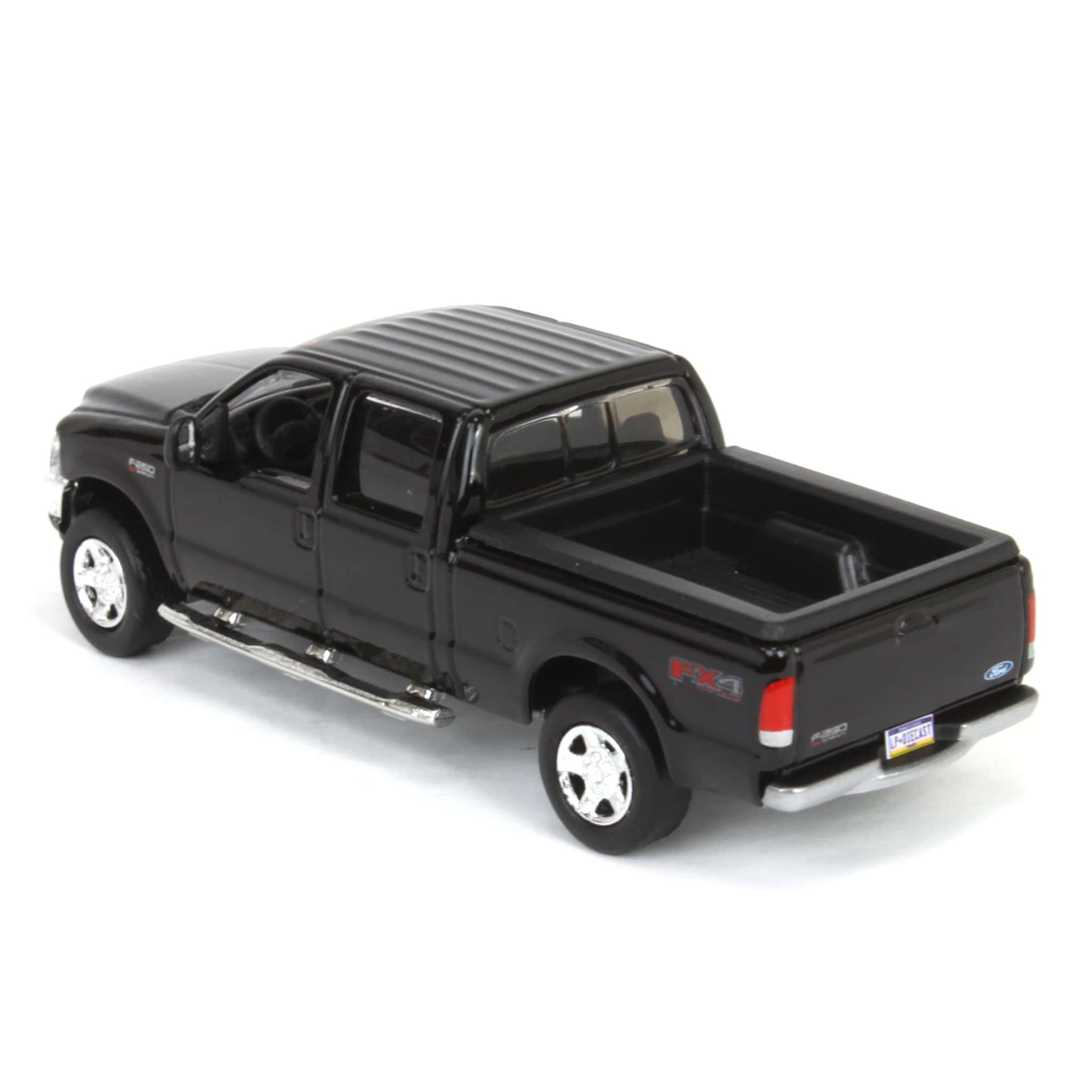 1/64 2004 Ford F-250 Super Duty Crew Cab Pickup Truck, Black, LP Diecast Garage Exclusive - Image 4