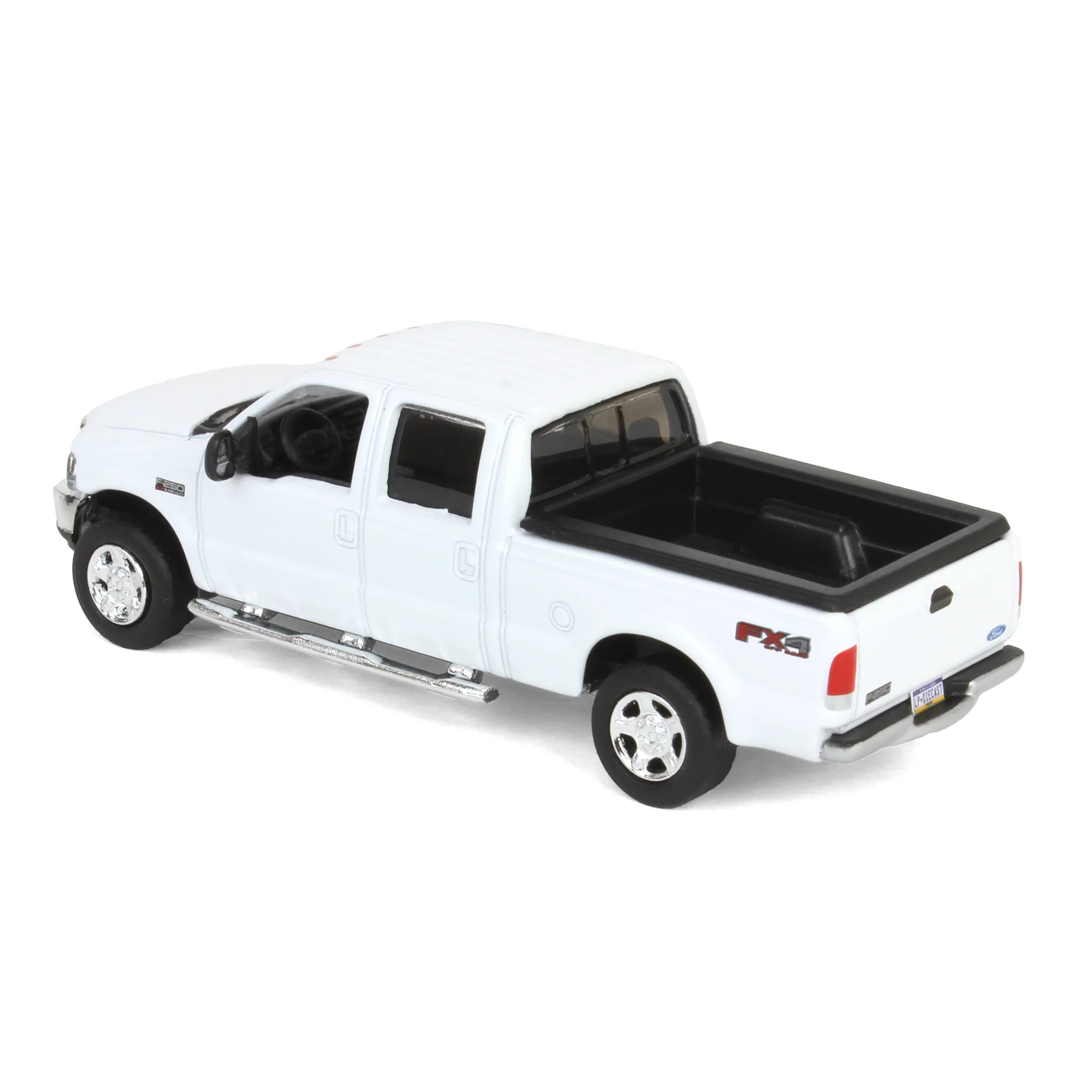 1/64 2004 Ford F-250 Super Duty Crew Cab Pickup Truck, Winter White, LP Diecast Garage Exclusive - Image 4