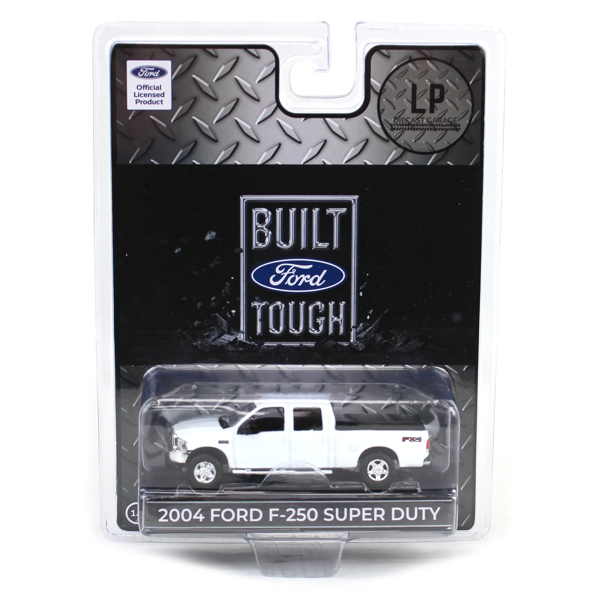1/64 2004 Ford F-250 Super Duty Crew Cab Pickup Truck, Winter White, LP Diecast Garage Exclusive - Image 5