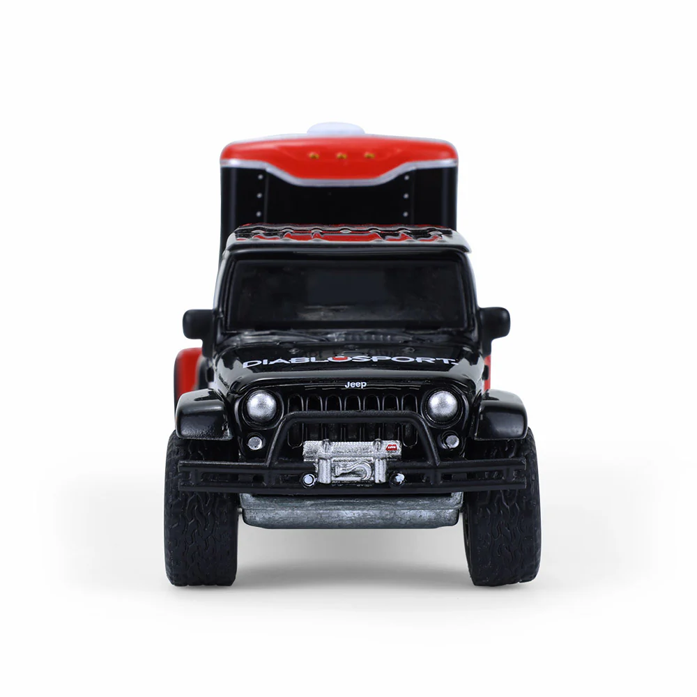 1/64 2012 Jeep Wrangler Unlimited with Small Cargo Trailer, Diablo Sport, Hitch & Tow Series 33 - Image 9