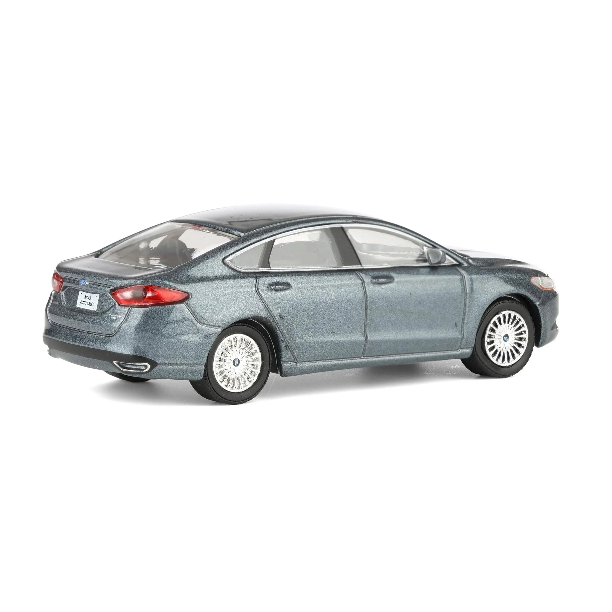 1/64 2013 Ford Fusion SE, Gray, Rick's Auto Sales, LP Diecast Exclusive - Image 3