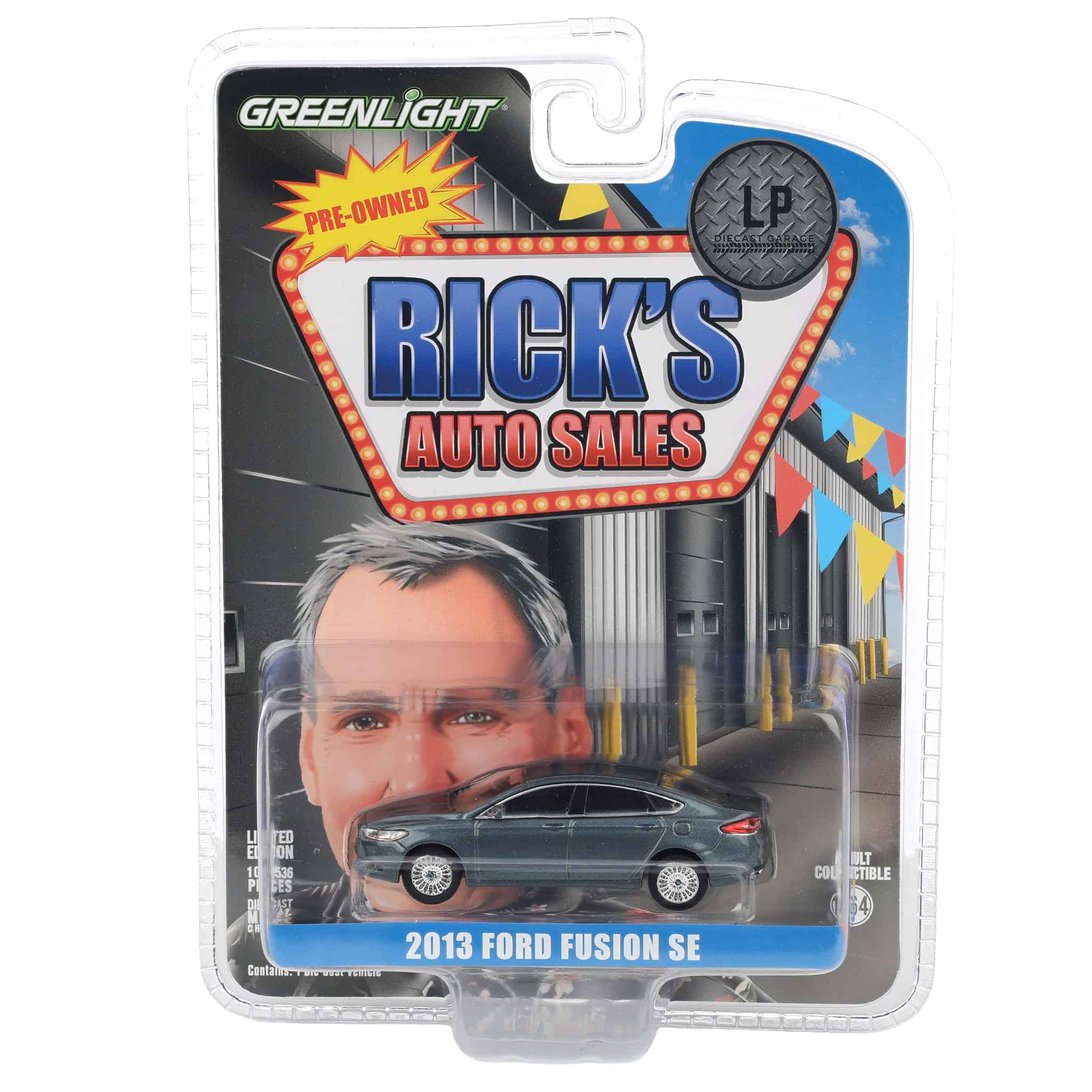 1/64 2013 Ford Fusion SE, Gray, Rick's Auto Sales, LP Diecast Exclusive - Image 6