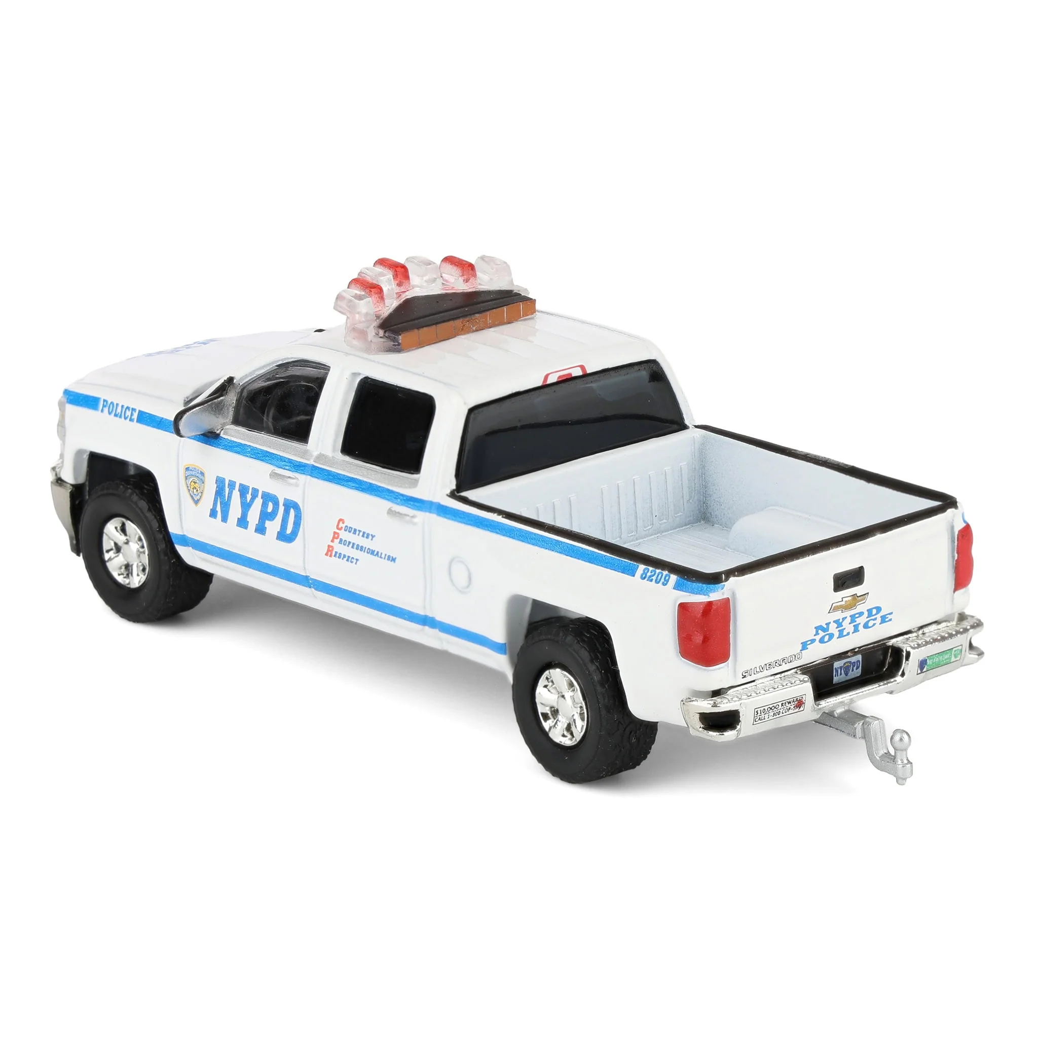 1/64 2015 Chevrolet Silverado by GreenLight Collectibles, New York City Police Dept (NYPD) - Image 4