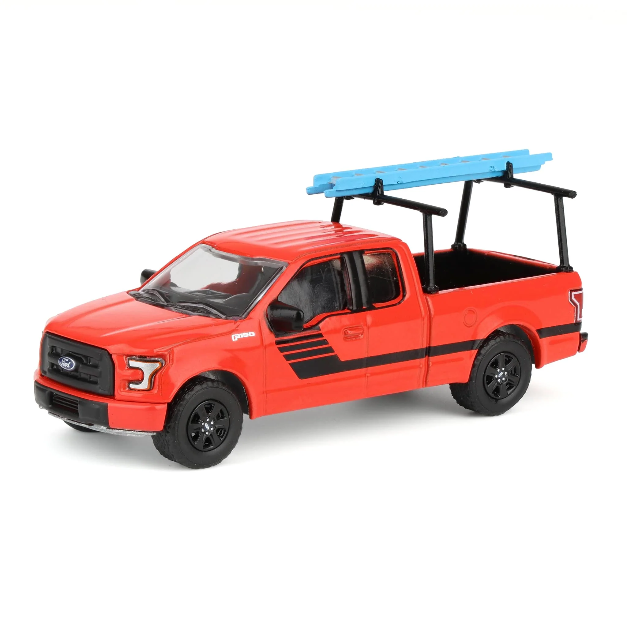 1/64 2015 Ford F-150 with Ladder Rack, Red, Down on the Farm Series 11