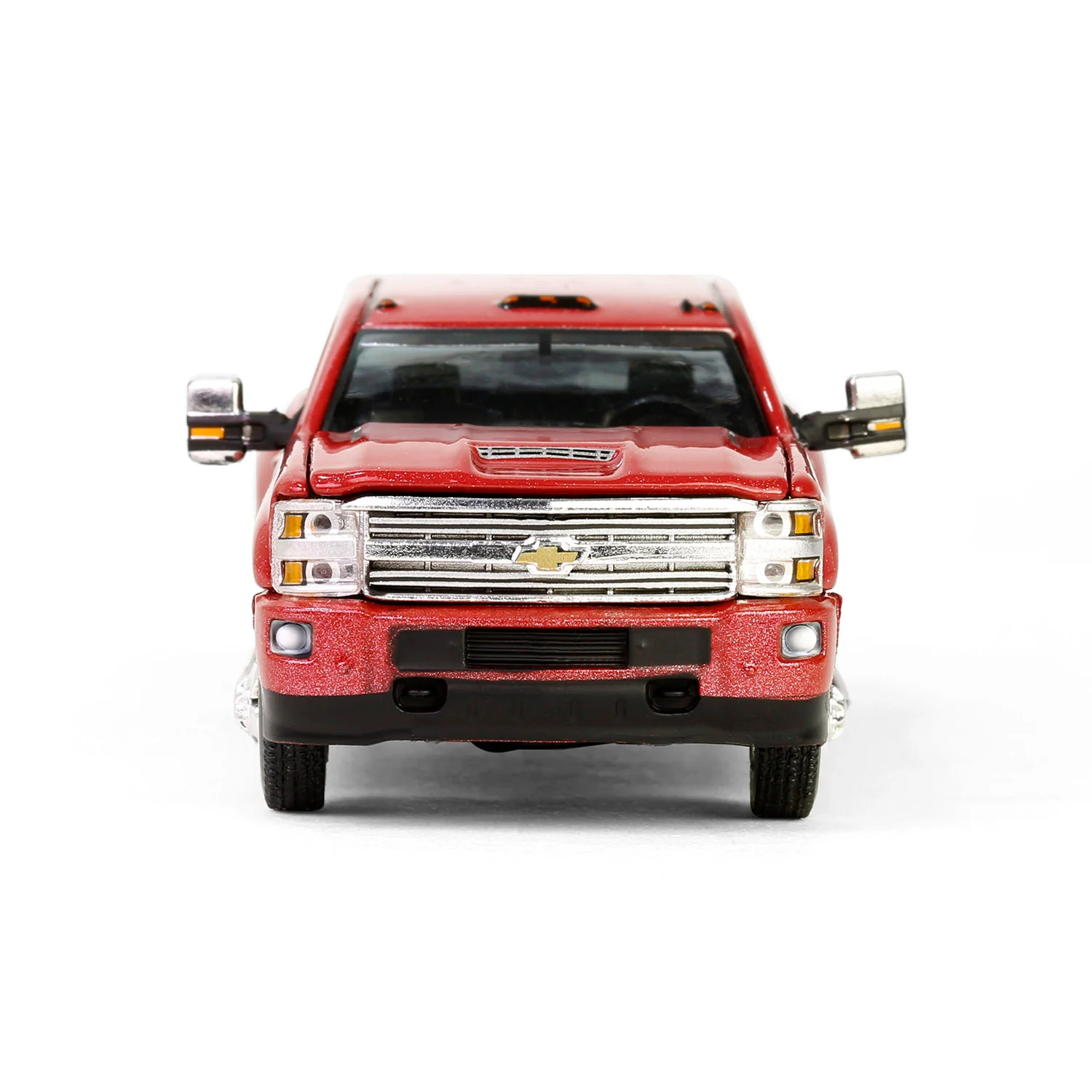 1/64 2018 Chevrolet Silverado 3500 HD High Country Dually Pickup Truck, Cajun Red Metallic, Dually Drivers Series 15 - Image 5