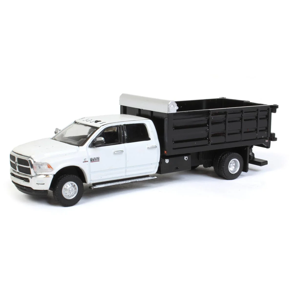 1/64 2018 Ram 3500 Dually Landscaper Dump Truck Bright White by Greenlight Collectibles