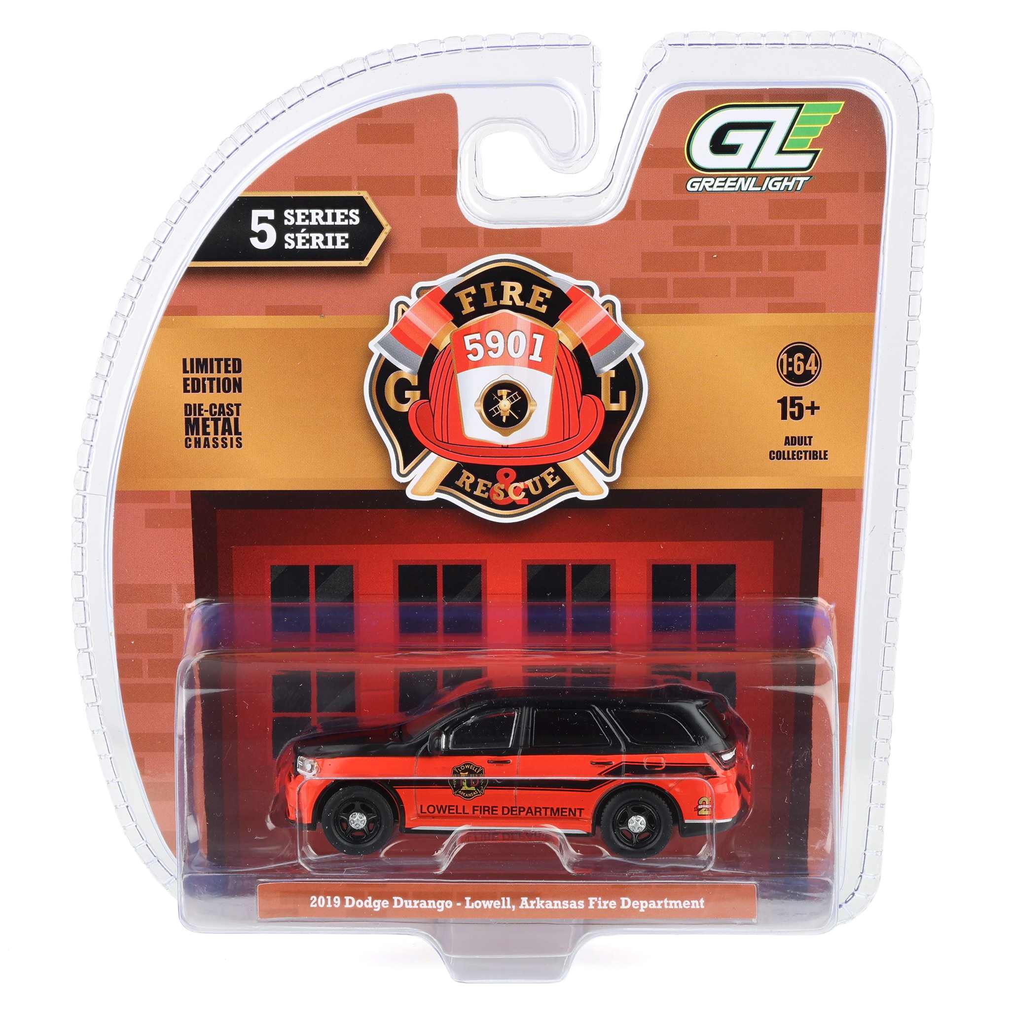 1/64 2019 Dodge Durango, Lowell, Arkansas Fire Department, Fire & Rescue Series 5 - Image 6