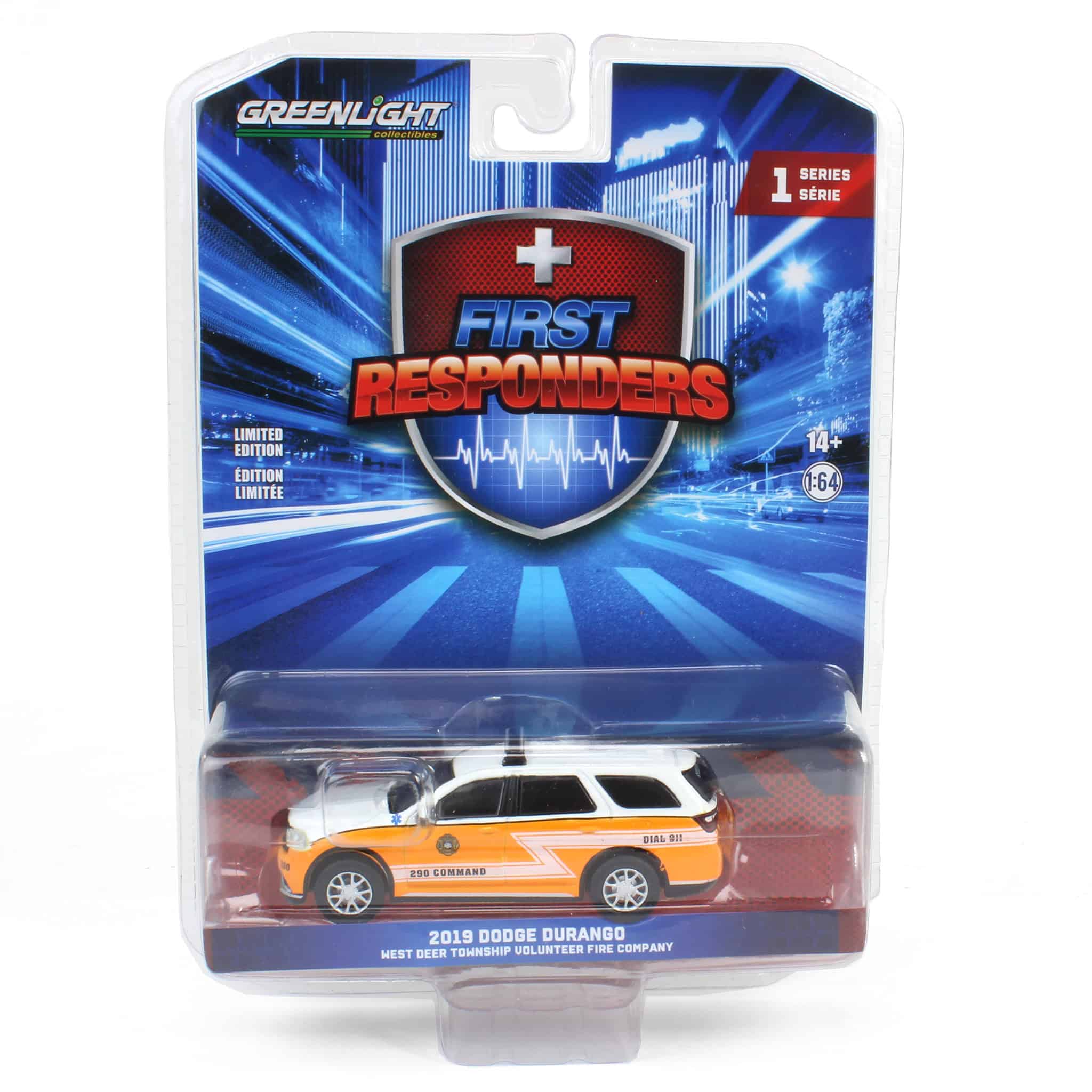 1/64 2019 Dodge Durango West Deer Township Paramedic 290 Command Gibsonia PA, First Responders Series 1 - Image 5