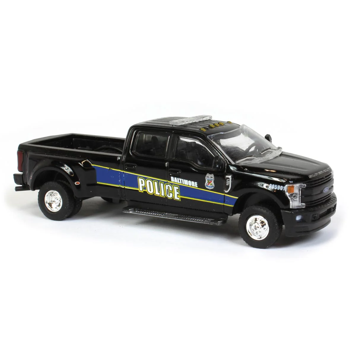 1/64 2019 Ford F-350 Dually, Baltimore Police, Dually Drivers Series 5 - Image 2