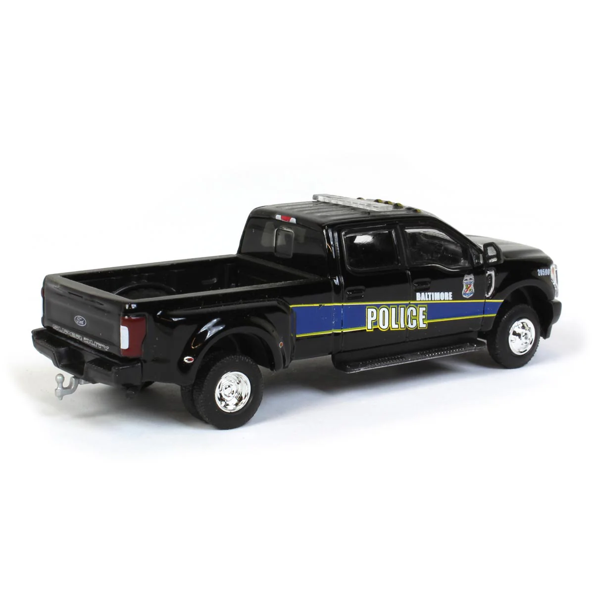 1/64 2019 Ford F-350 Dually, Baltimore Police, Dually Drivers Series 5 - Image 3