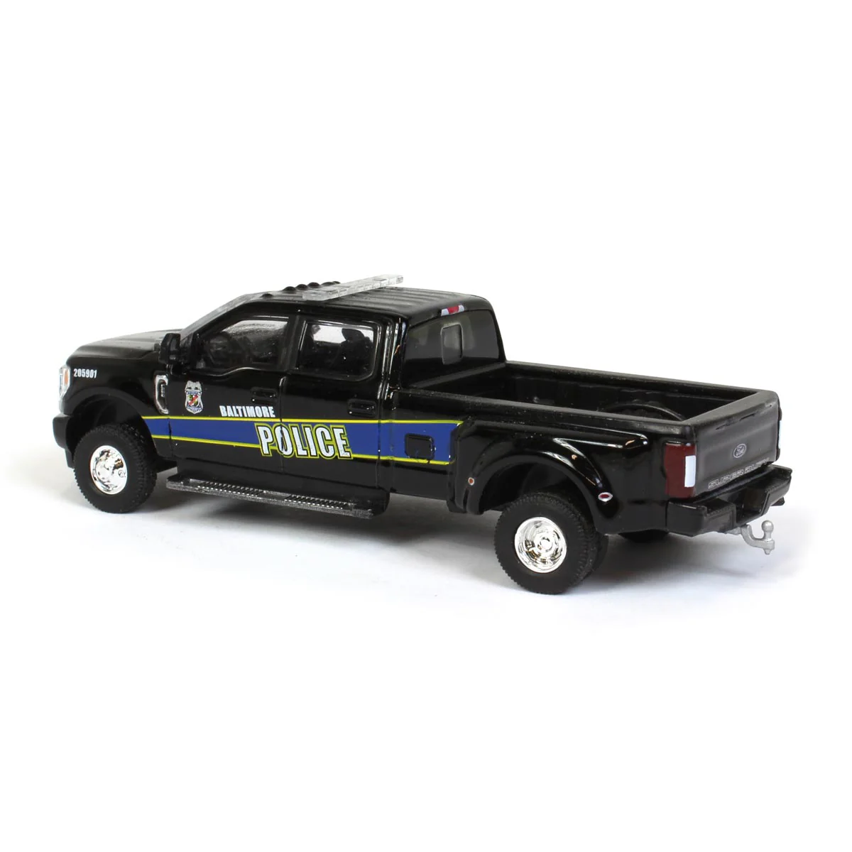 1/64 2019 Ford F-350 Dually, Baltimore Police, Dually Drivers Series 5 - Image 4
