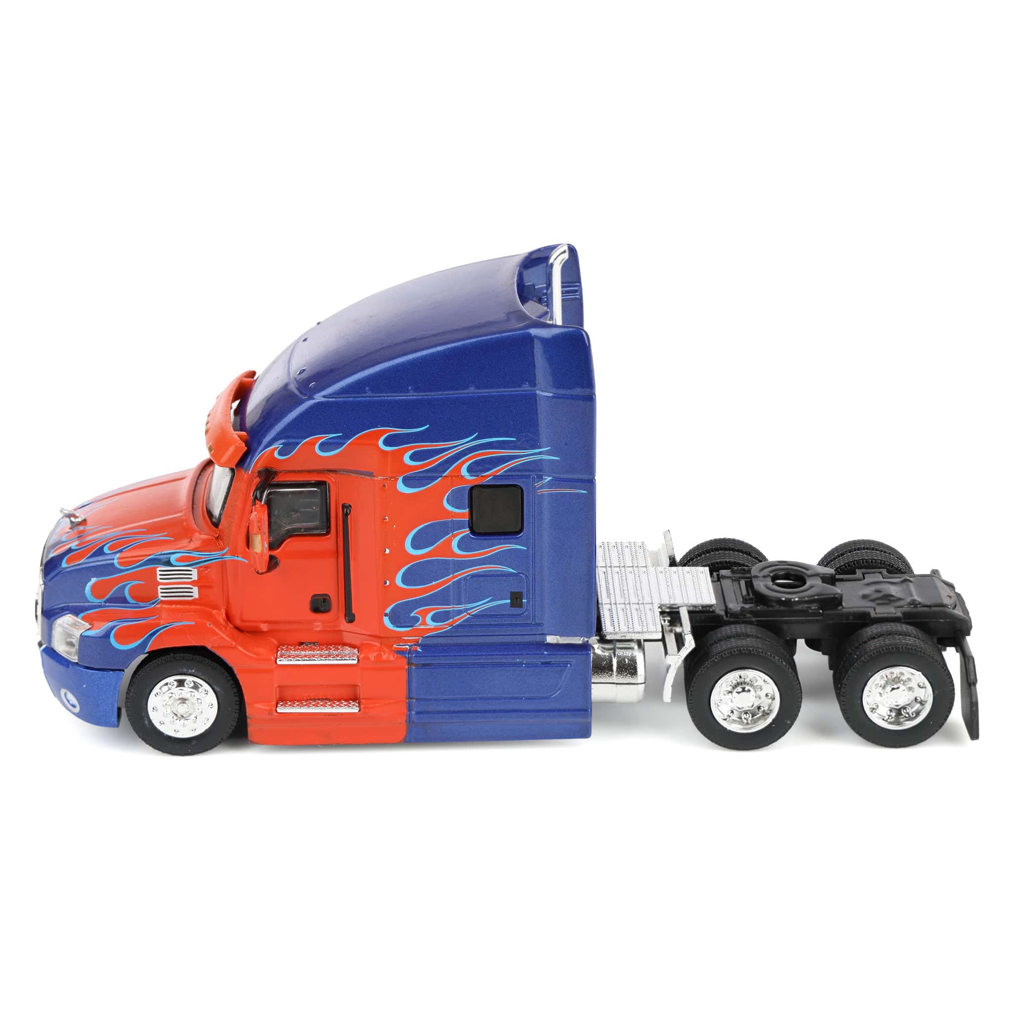 1/64 2019 Mack Anthem Truck Cab, Red & Blue Flames, GreenLight S.D. Trucks Series 20 - Image 5