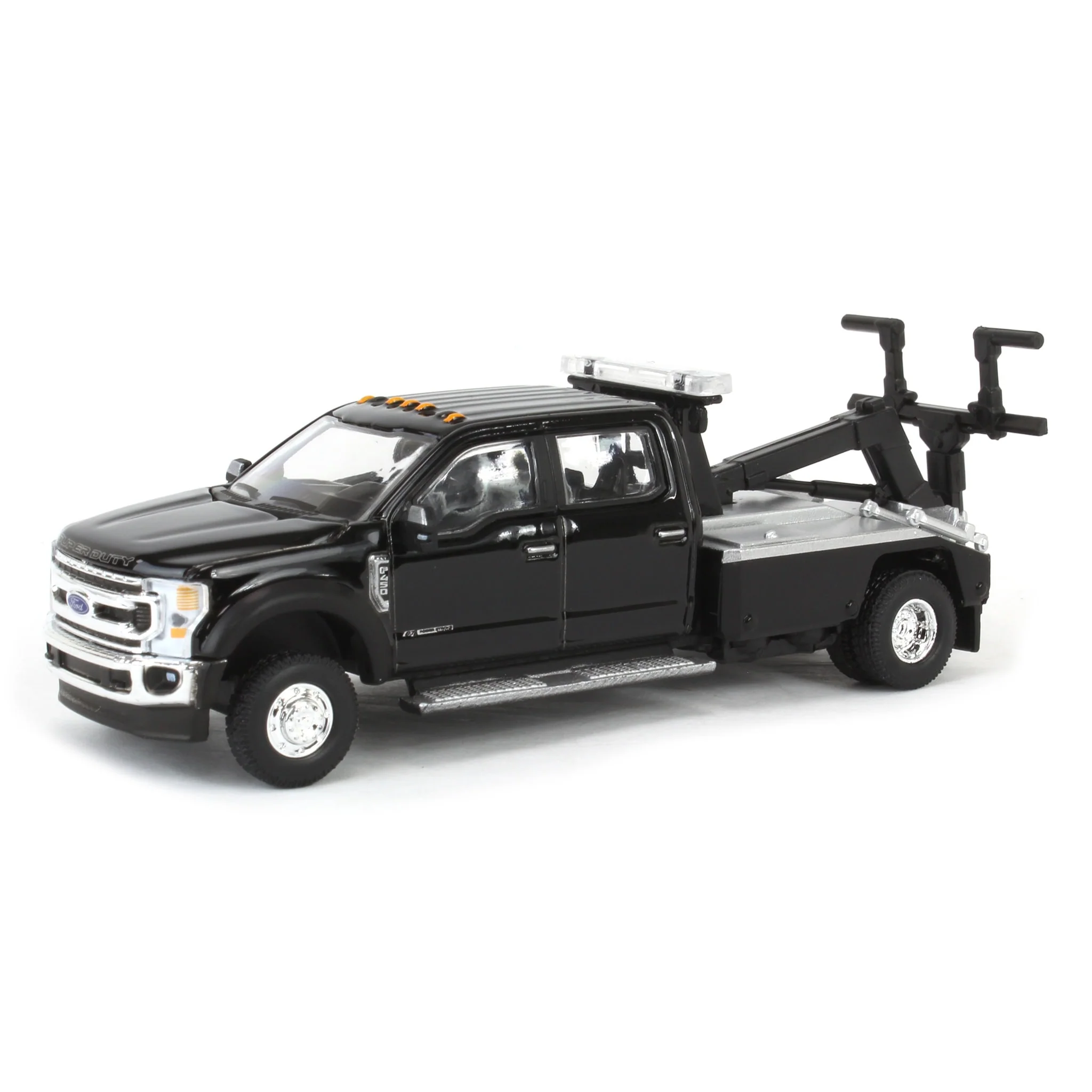 1/64 2020 Ford F-450 Super Duty Dually with Wrecker Bed, Agate Black, Town & Country Exclusive