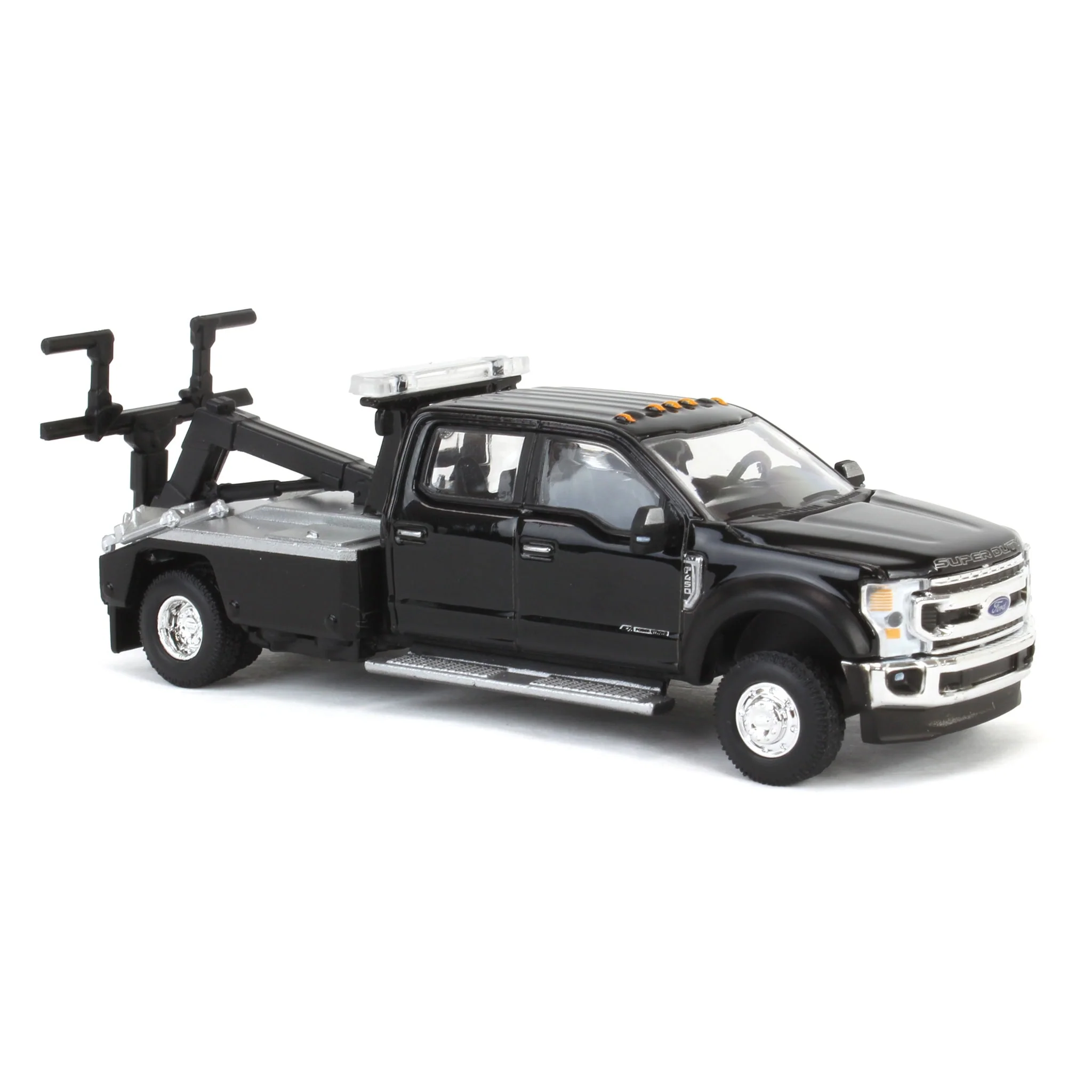 1/64 2020 Ford F-450 Super Duty Dually with Wrecker Bed, Agate Black, Town & Country Exclusive - Image 2