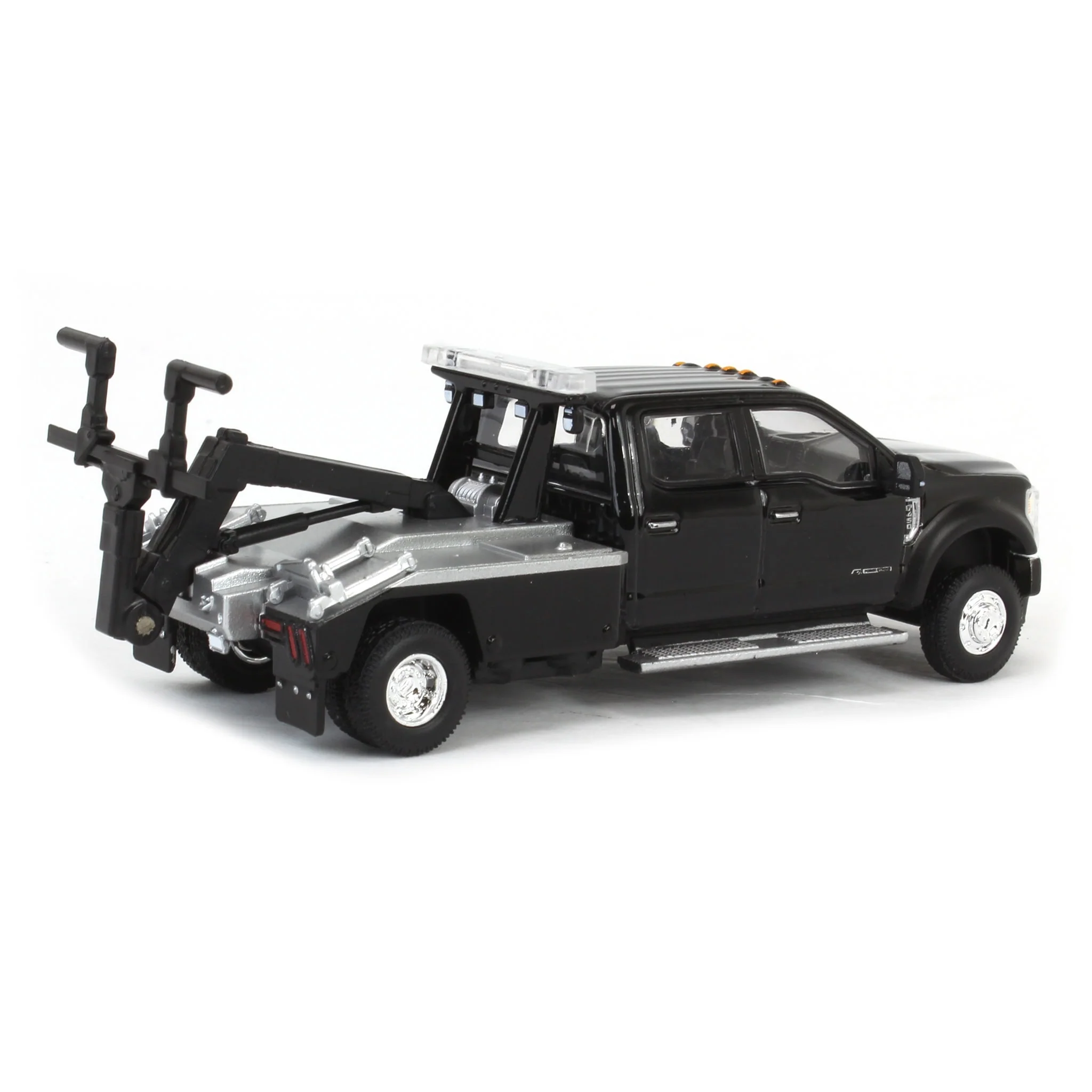 1/64 2020 Ford F-450 Super Duty Dually with Wrecker Bed, Agate Black, Town & Country Exclusive - Image 3