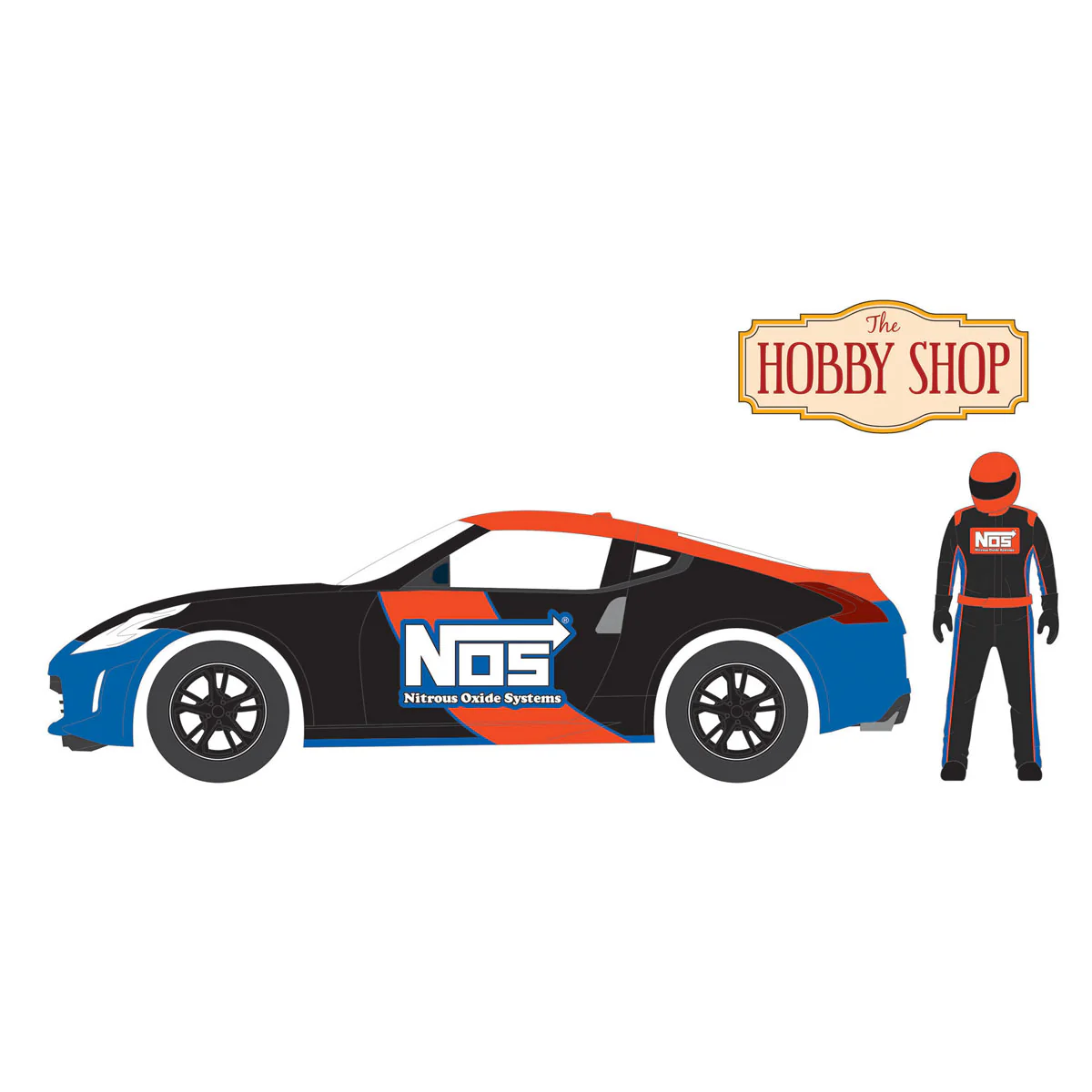 1/64 2020 Nissan 370z with Race Car Driver, NOS Nitrous Oxide Systems, Hobby Shop Series 16 - Image 3