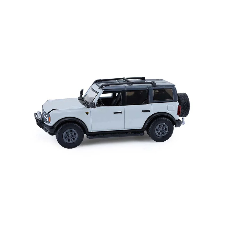 1/64 2021 Ford Bronco 4-Door Badlands, Cactus Grey with Utility Trailer & Motorcycle, Hitch & Tow Series 33 - Image 5