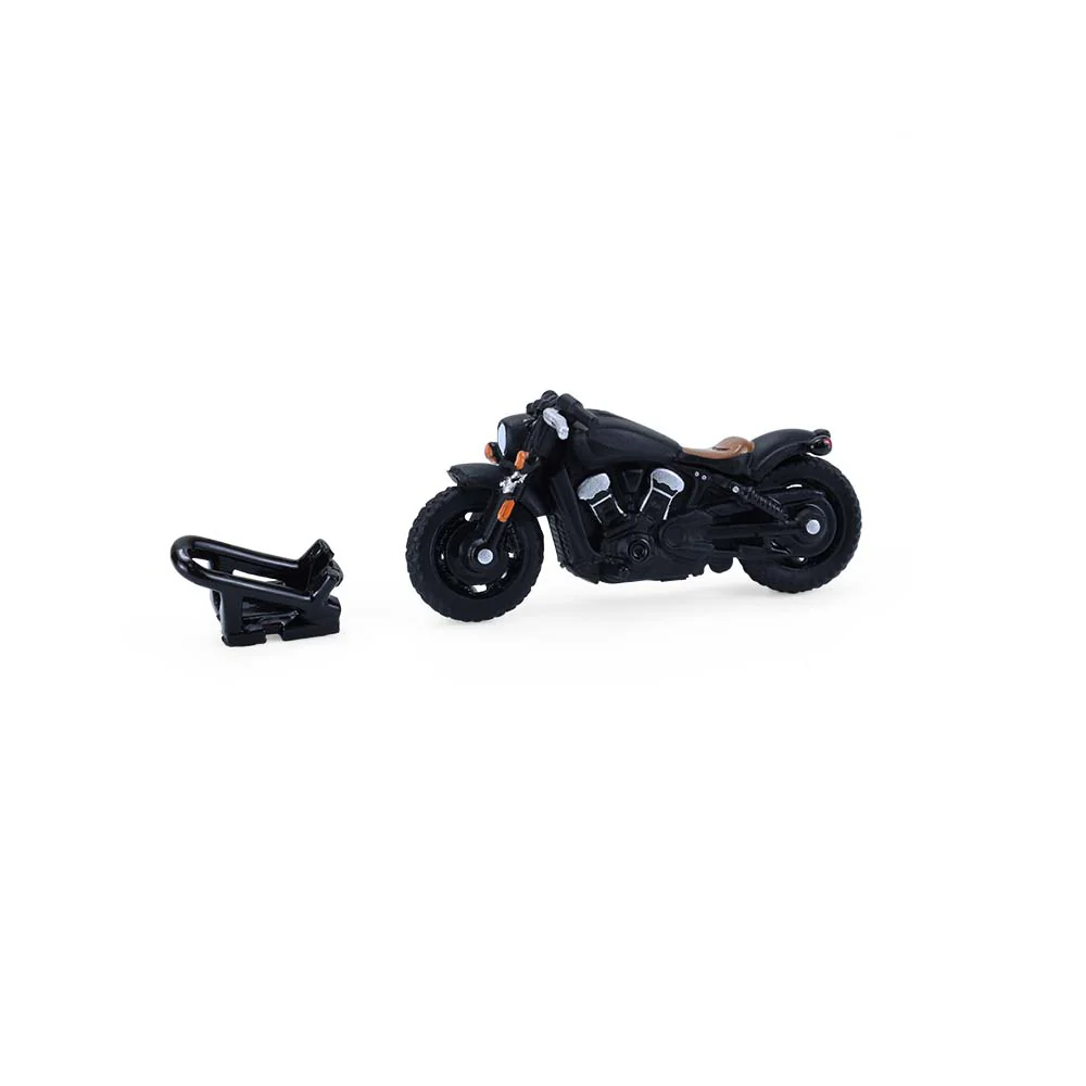 1/64 2021 Ford Bronco 4-Door Badlands, Cactus Grey with Utility Trailer & Motorcycle, Hitch & Tow Series 33 - Image 7