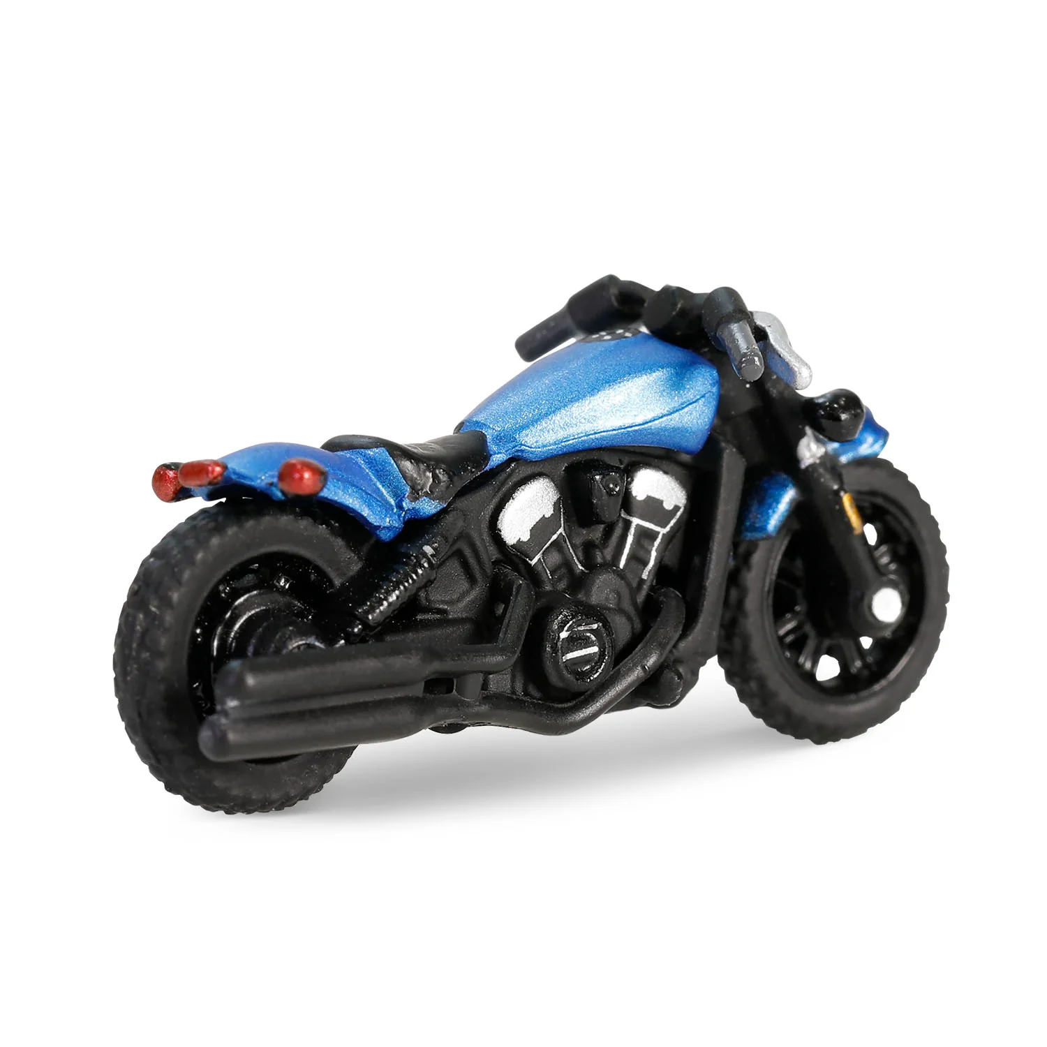 1/64 2021 Ford Bronco Black Diamond with Utility Trailer & Motorcycle, Velocity Blue, Hitch & Tow Series 32 - Image 6