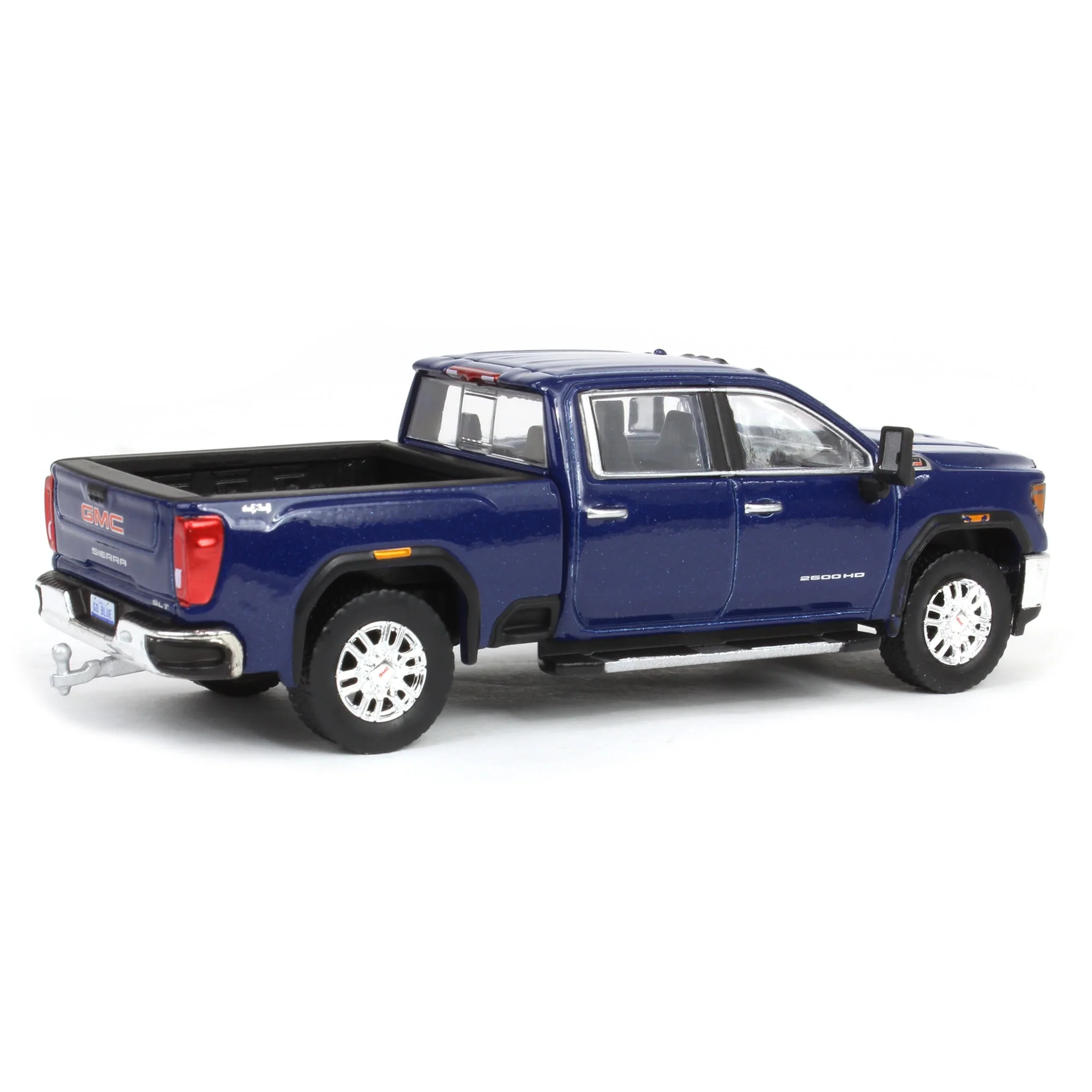 1/64 2022 GMC Sierra 2500HD SLT, Pacific Blue, Karson Diecast Exclusive - Image 3