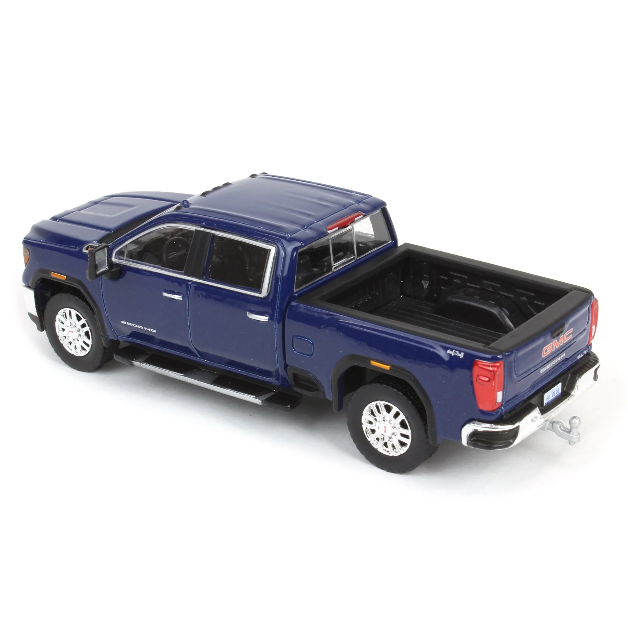 1/64 2022 GMC Sierra 2500HD SLT, Pacific Blue, Karson Diecast Exclusive - Image 4