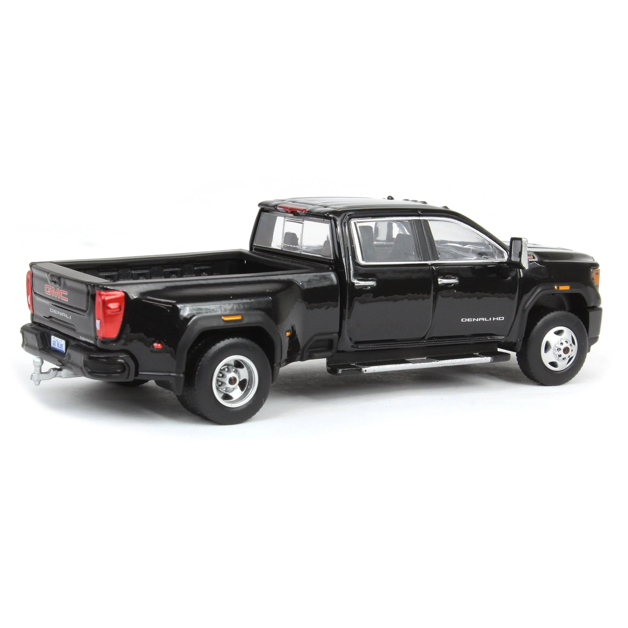 1/64 2022 GMC Sierra 3500 Denali Dually, Ebony Twilight Metallic, Karson Diecast Exclusive - Image 3
