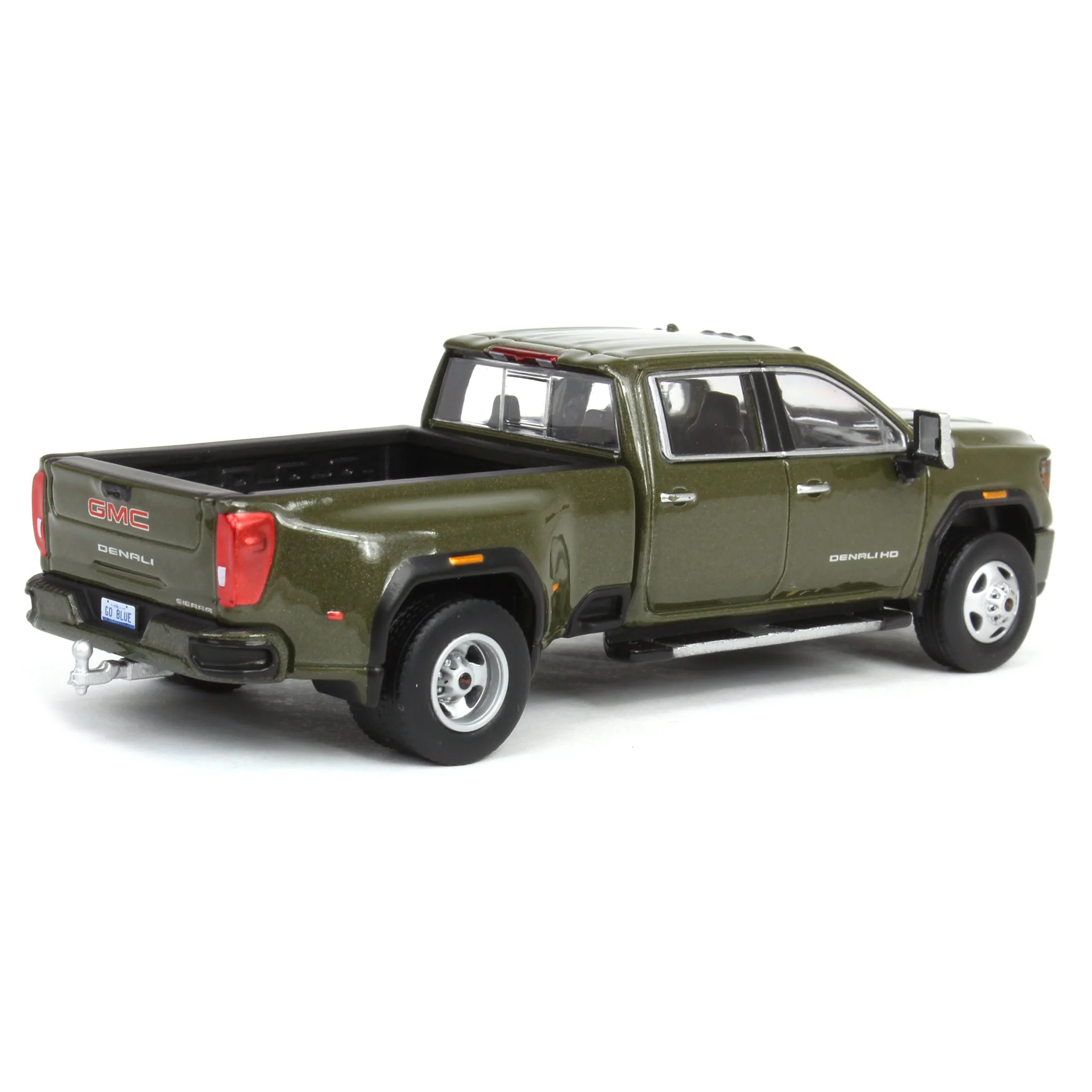 1/64 2022 GMC Sierra 3500 Denali Dually, Forest Metallic, Karson Diecast Exclusive - Image 3