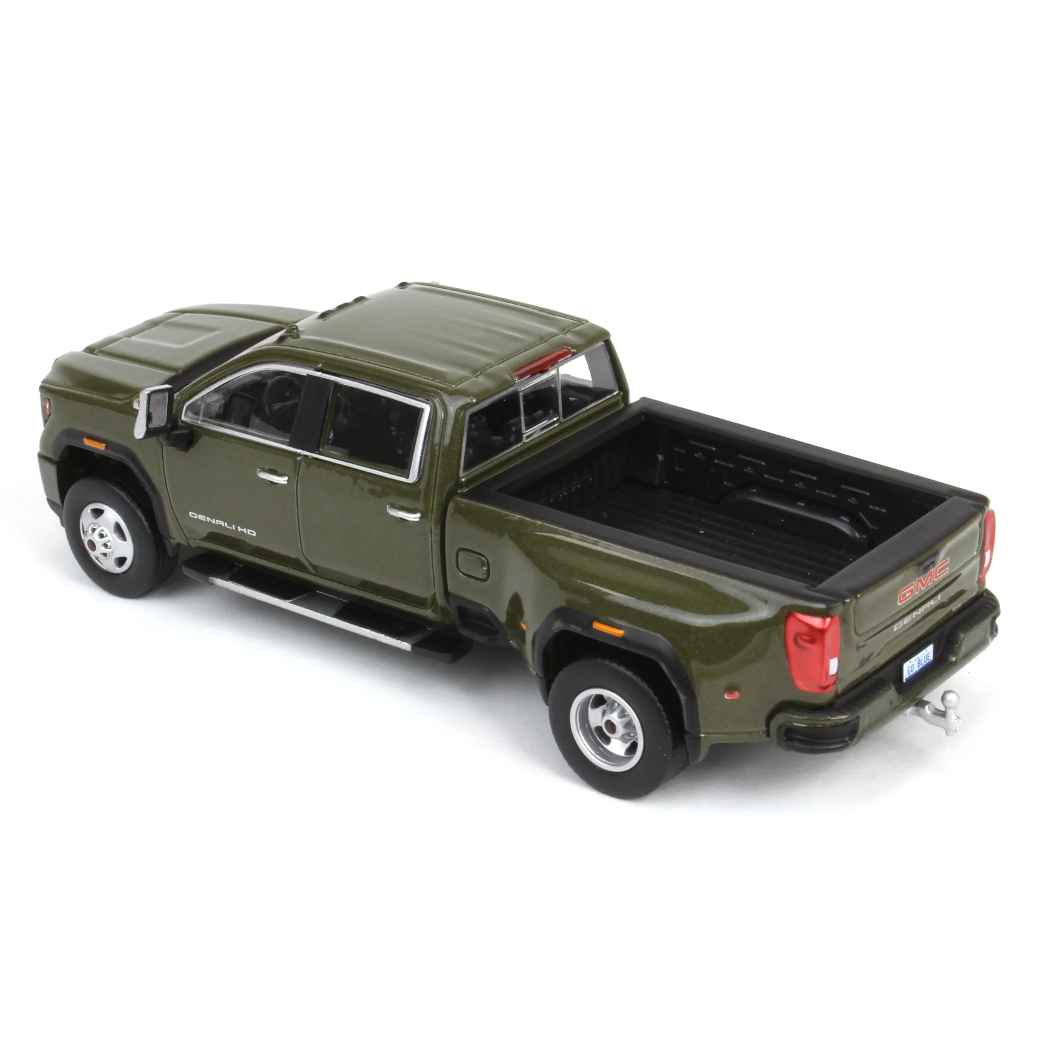 1/64 2022 GMC Sierra 3500 Denali Dually, Forest Metallic, Karson Diecast Exclusive - Image 4