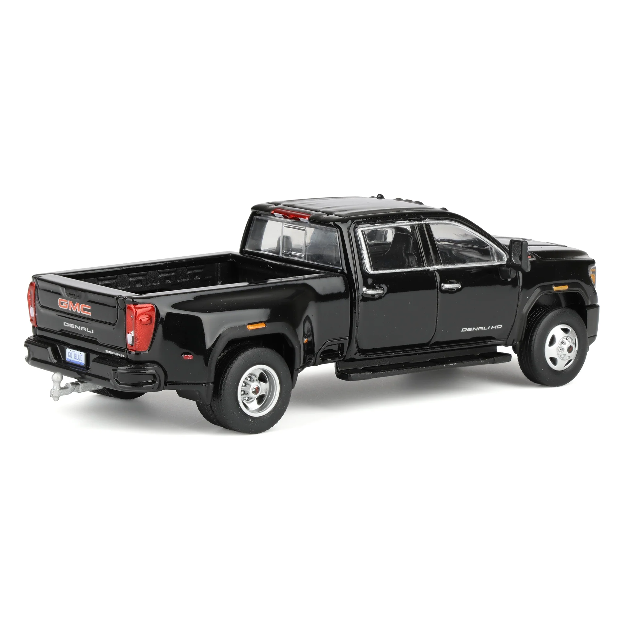 1/64 2022 GMC Sierra 3500 Denali Dually Pickup Truck, Ebony Twilight Metallic (2nd Edition) by GreenLight Collectibles - Image 3
