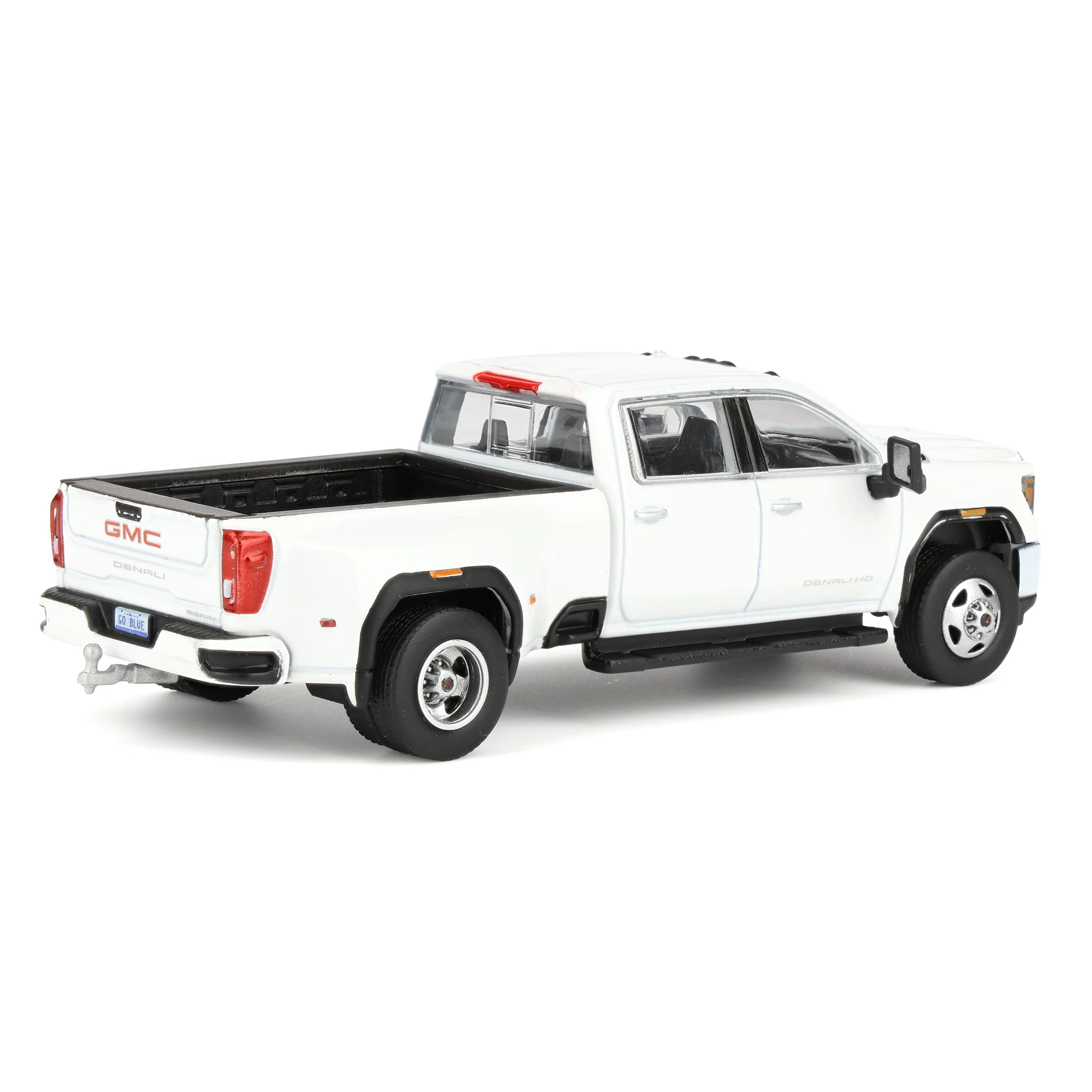 1/64 2022 GMC Sierra 3500 Denali Dually Pickup Truck, White Frost (2nd Edition) by GreenLight Collectibles - Image 3
