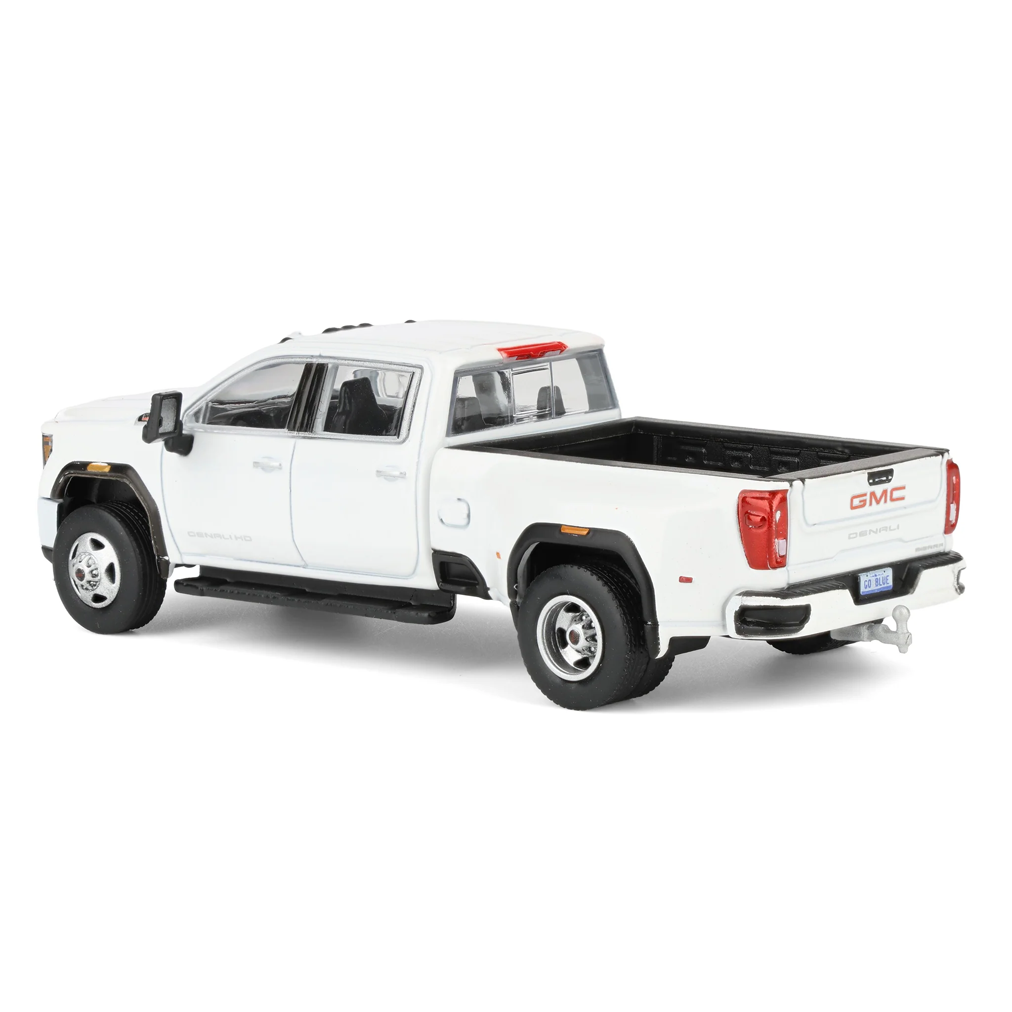 1/64 2022 GMC Sierra 3500 Denali Dually Pickup Truck, White Frost (2nd Edition) by GreenLight Collectibles - Image 4