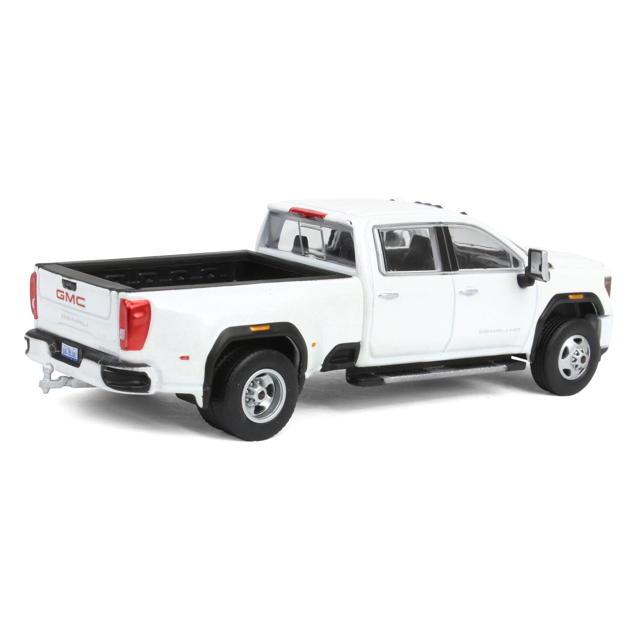 1/64 2022 GMC Sierra 3500 Denali Dually, White Frost, Karson Diecast Exclusive - Image 3