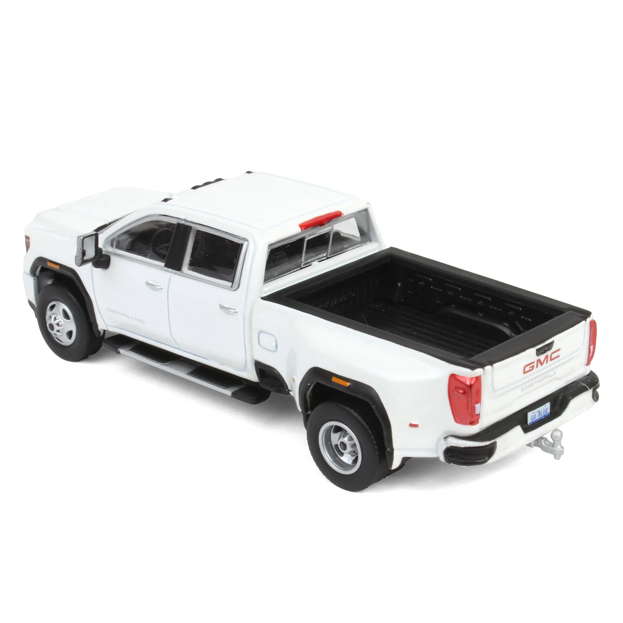 1/64 2022 GMC Sierra 3500 Denali Dually, White Frost, Karson Diecast Exclusive - Image 4