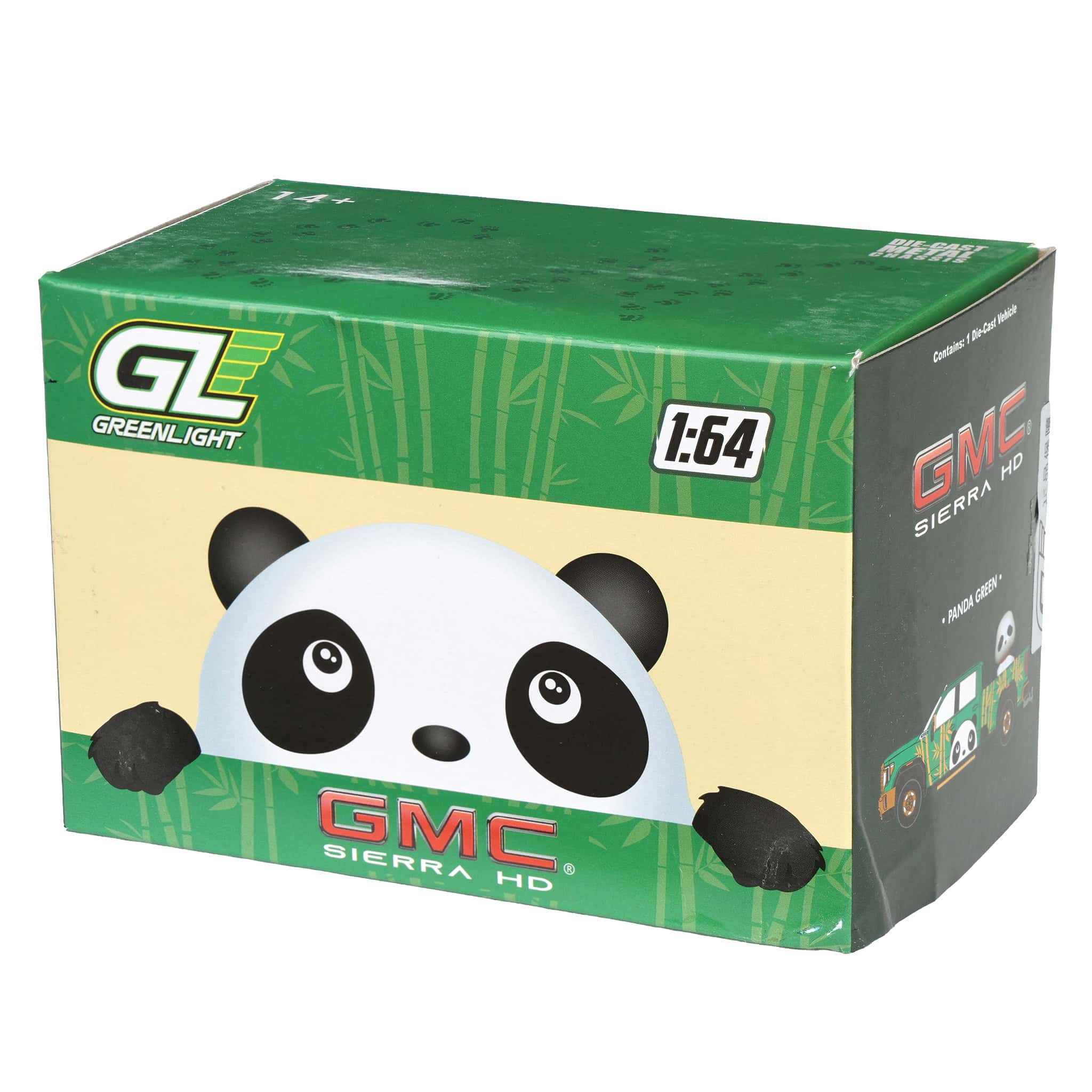 1/64 2022 GMC Sierra 3500 HD Denali Dually Pickup Truck with Beijing Panda, Green, 2025 GreenLight Waltersons Product Expo Exclusive - Image 6