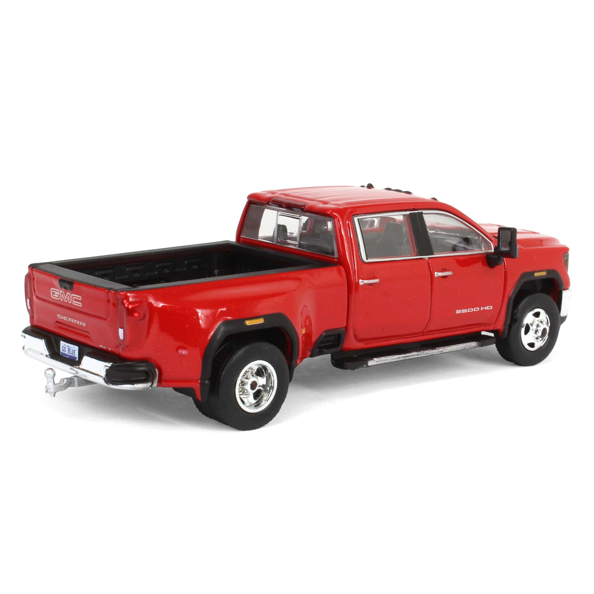 1/64 2022 GMC Sierra 3500HD Pro Dually, Cayenne Red, Karson Diecast Exclusive - Image 3