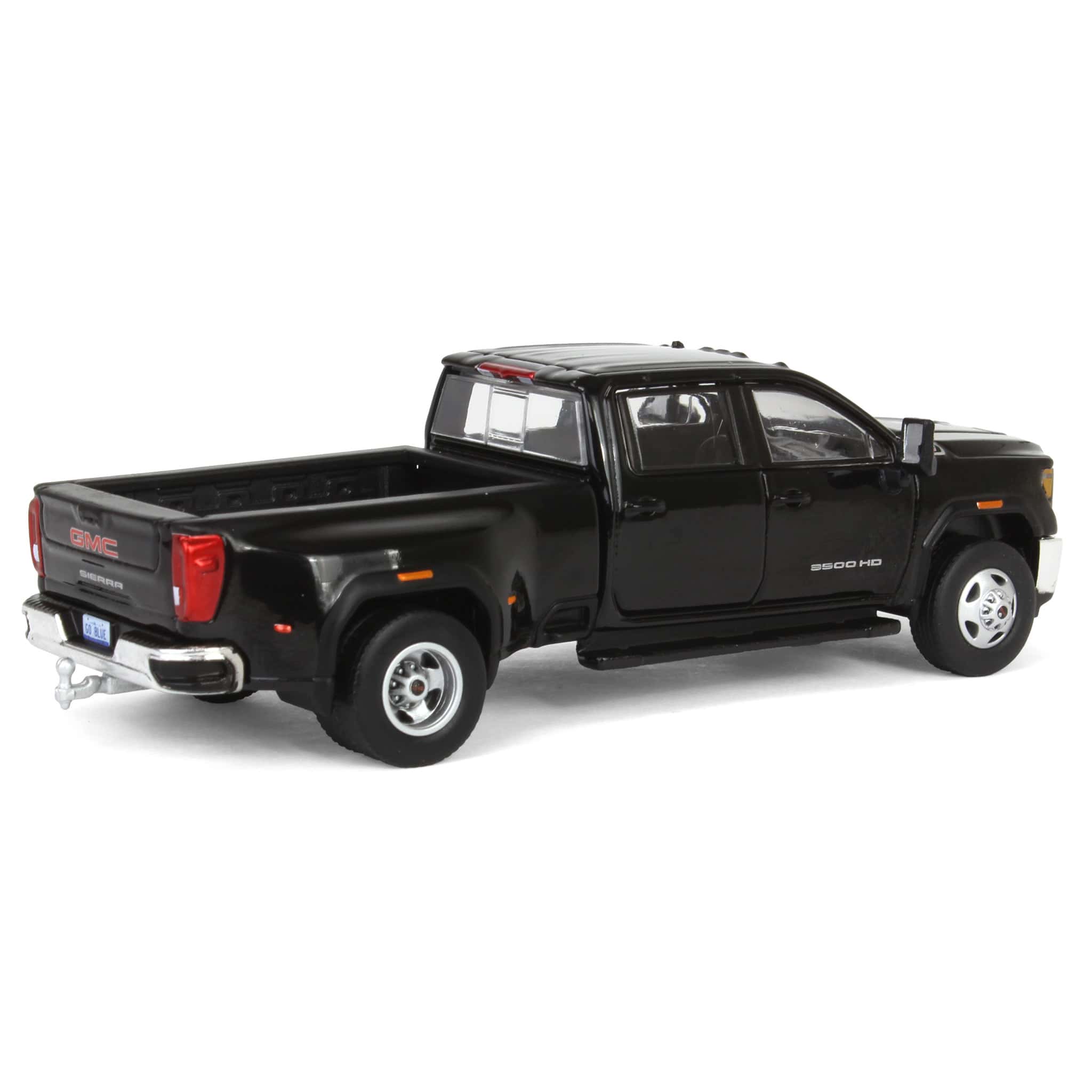 1/64 2022 GMC Sierra 3500HD Pro Dually, Onyx Black, Karson Diecast Exclusive - Image 3