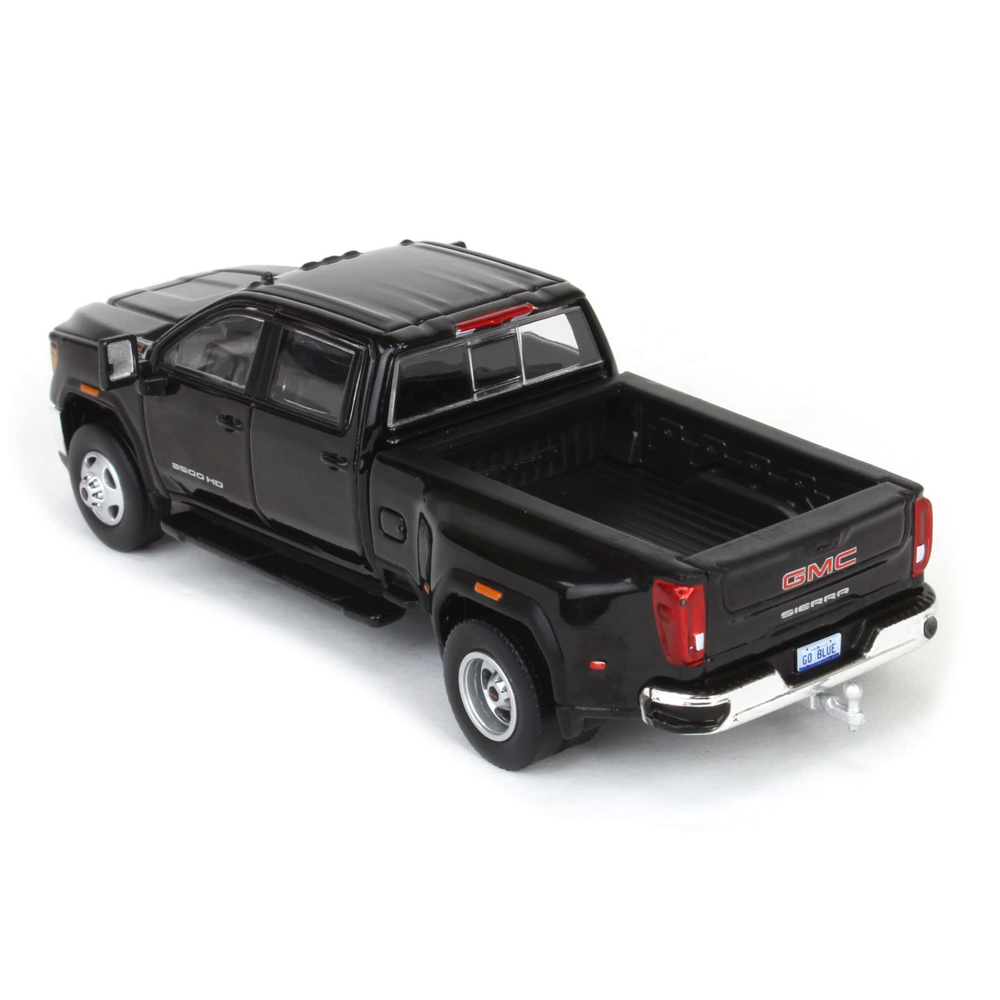 1/64 2022 GMC Sierra 3500HD Pro Dually, Onyx Black, Karson Diecast Exclusive - Image 4