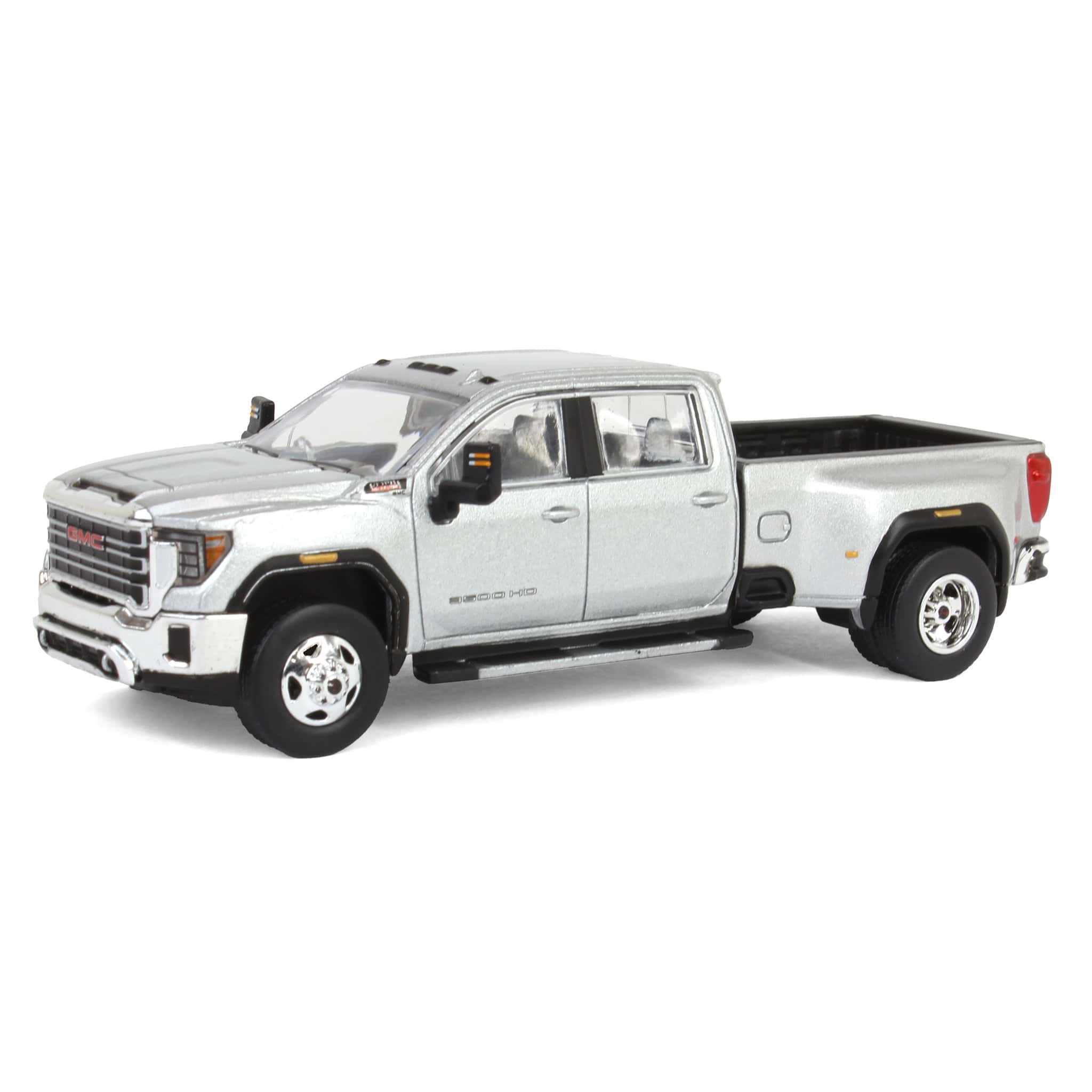 1/64 2022 GMC Sierra 3500HD Pro Dually, Quicksilver Metallic, Karson Diecast Exclusive