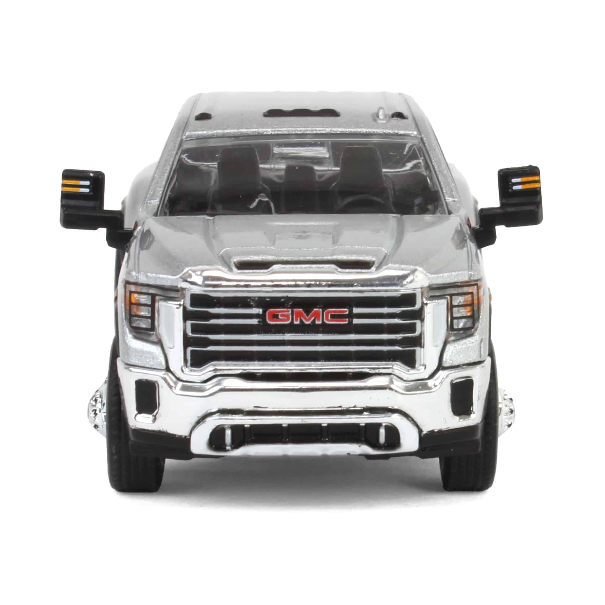 1/64 2022 GMC Sierra 3500HD Pro Dually, Quicksilver Metallic, Karson Diecast Exclusive - Image 6