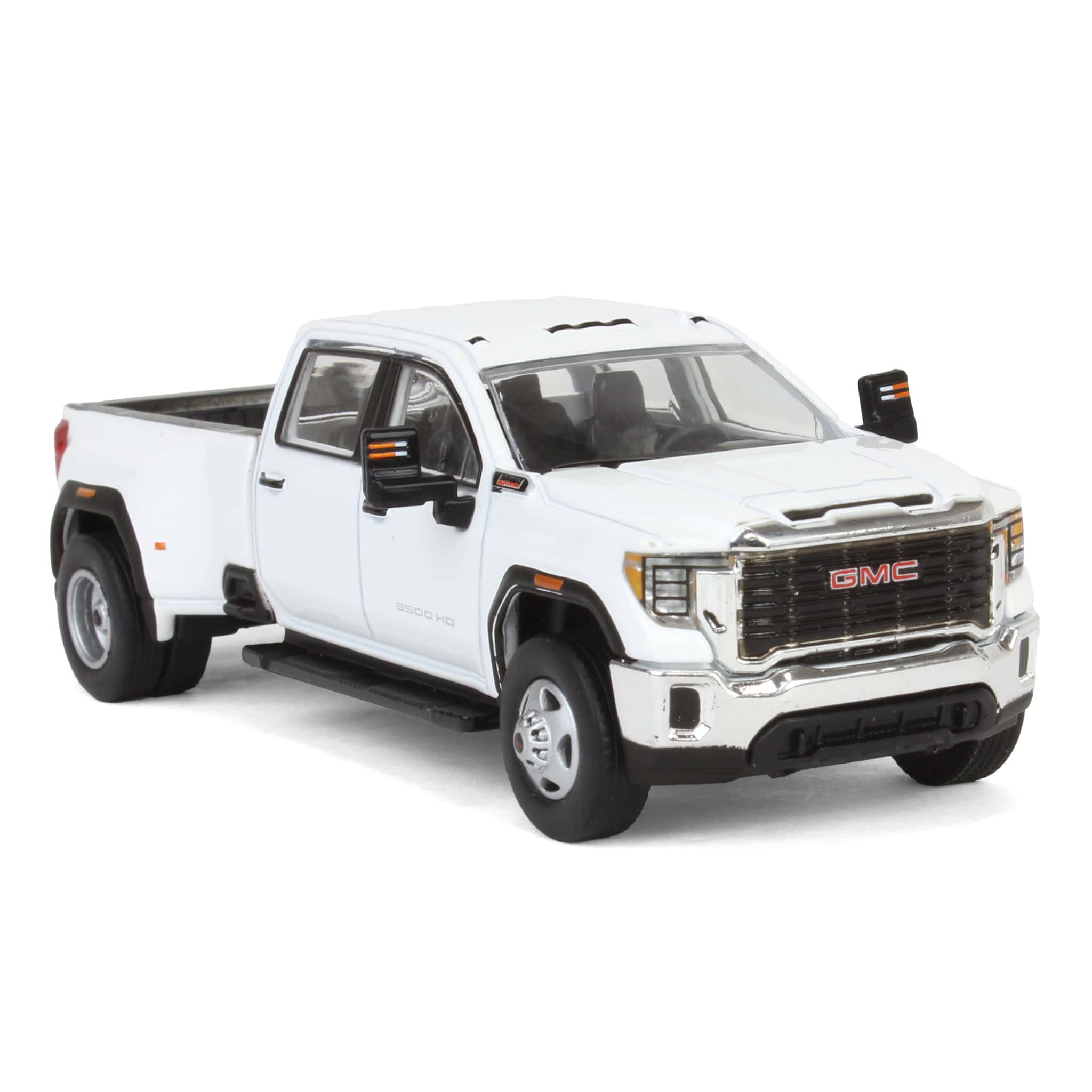 1/64 2022 GMC Sierra 3500HD Pro Dually, Summit White, Karson Diecast Exclusive - Image 2